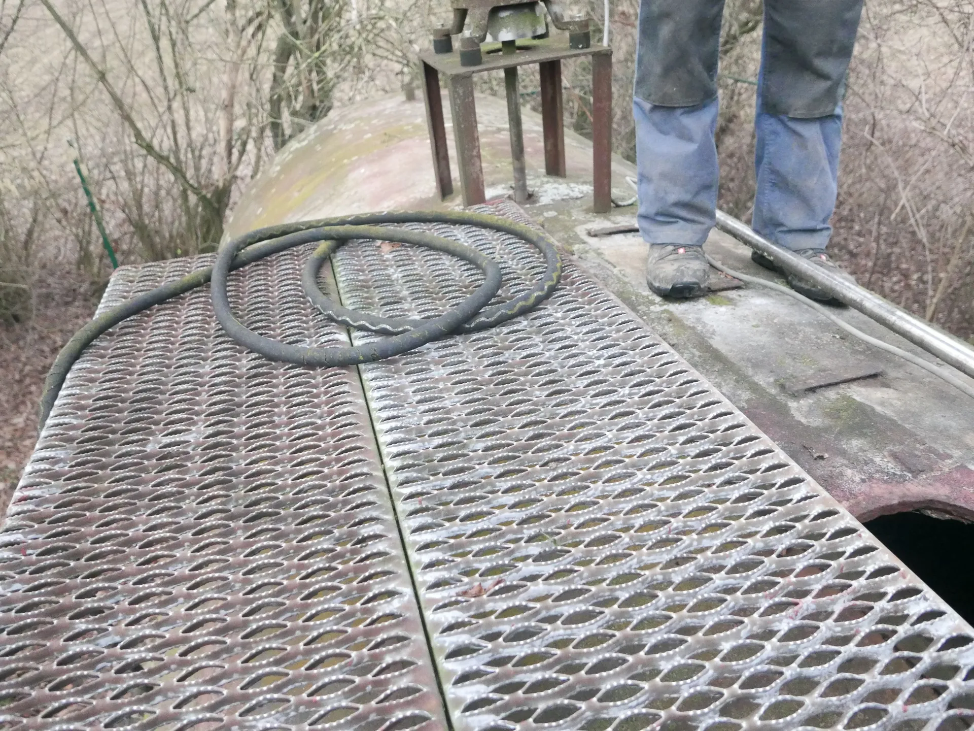 53.000 Liter Lagertank aus Stahl Liegend