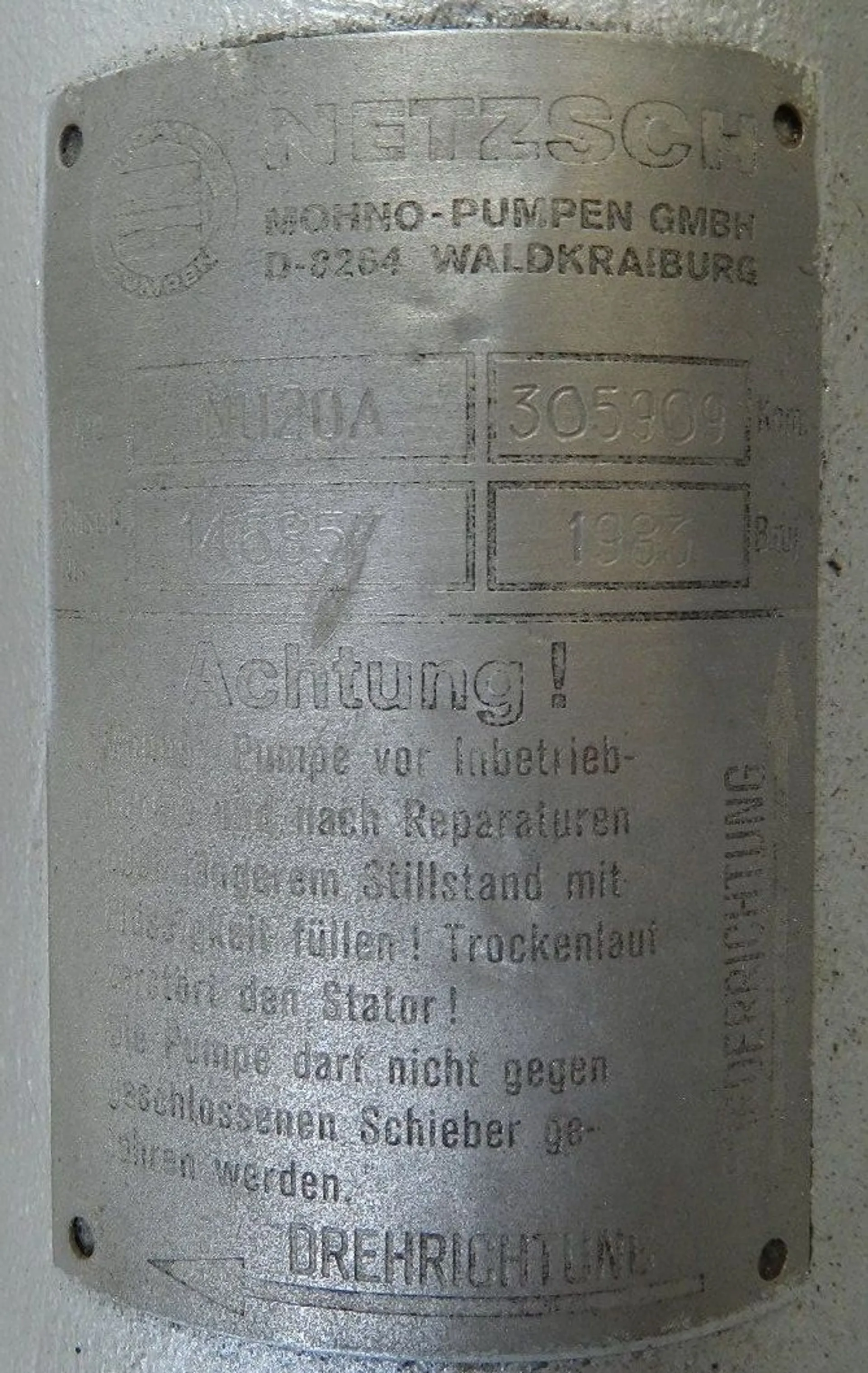  Excenterschneckenpumpe Netzsch