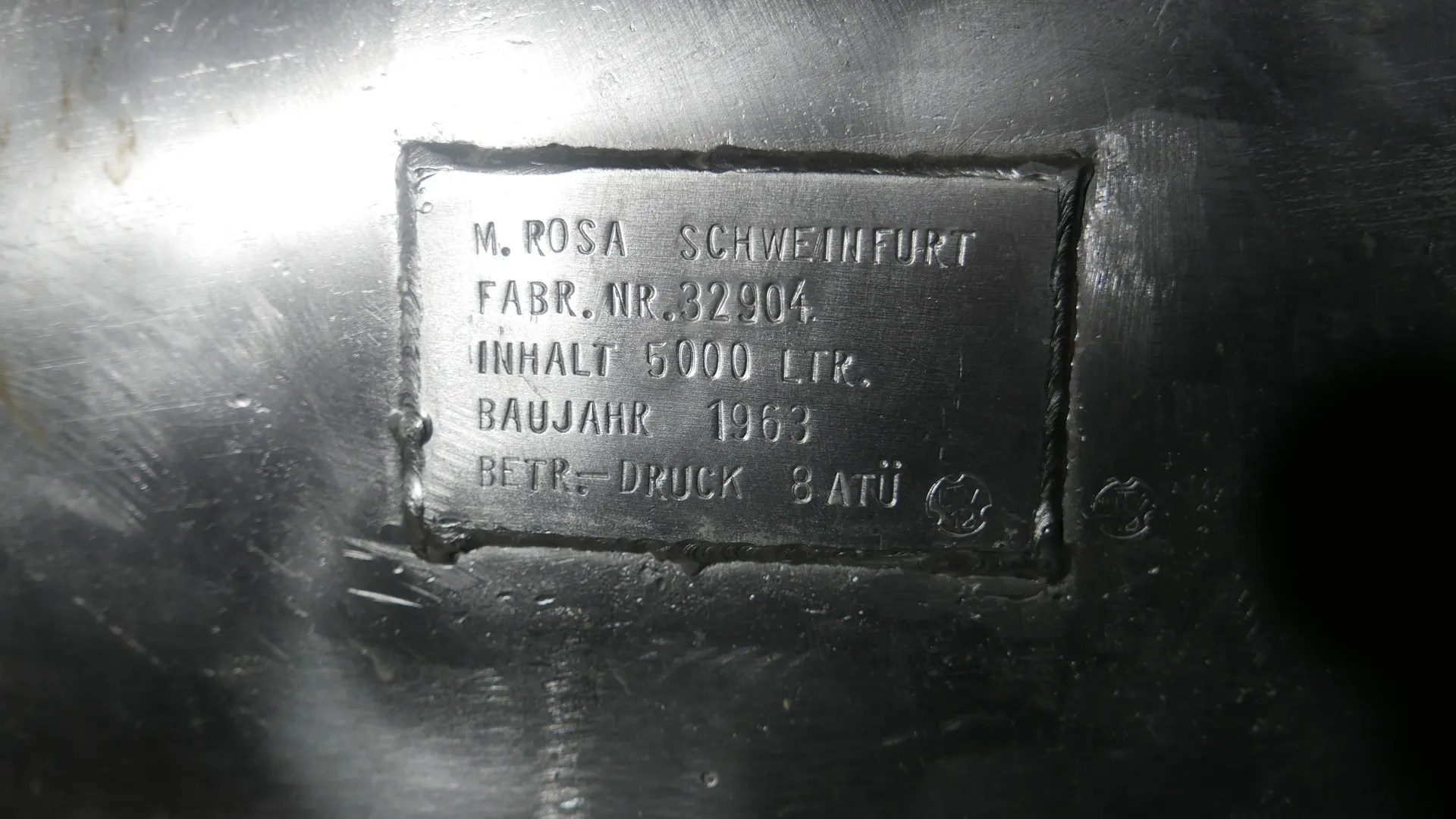24-0692EUBA 5000 Liter 8bar Drucktank V2A