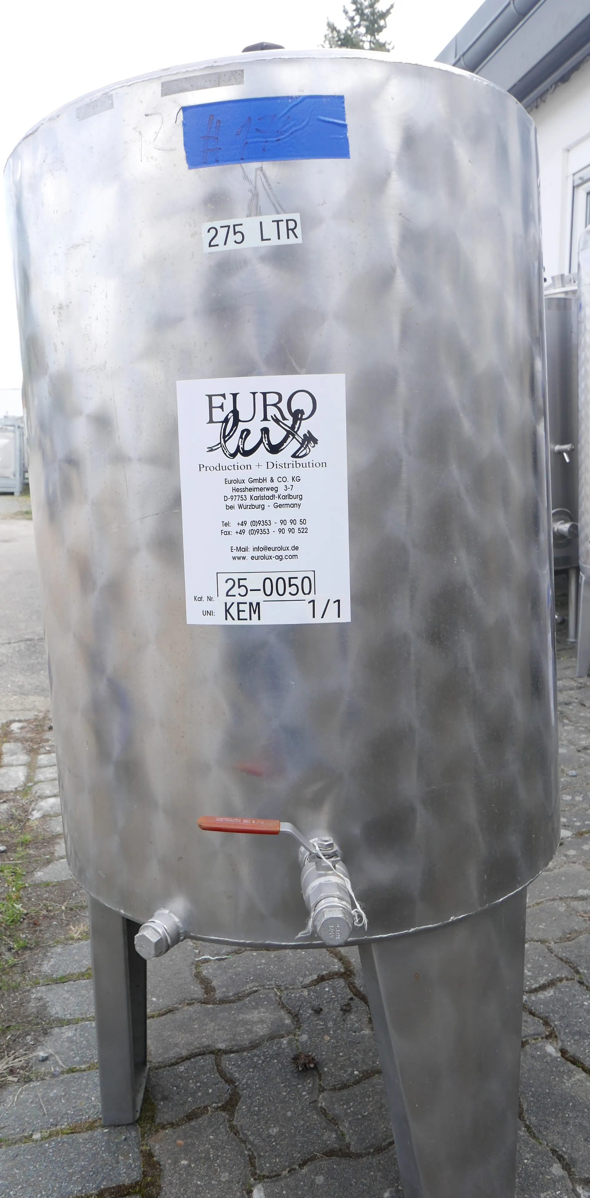25-0050 275 Liter Weintank