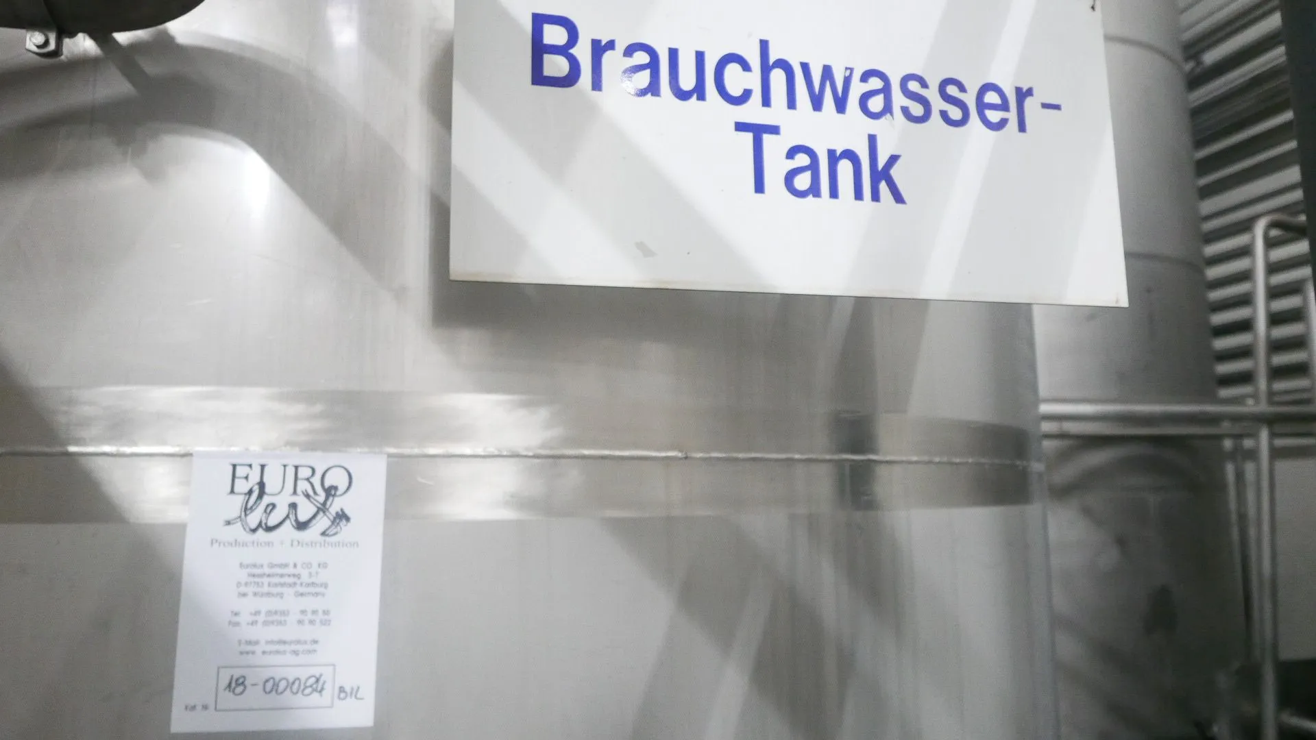 30.000 Liter Brauchwassertank aus V2A 