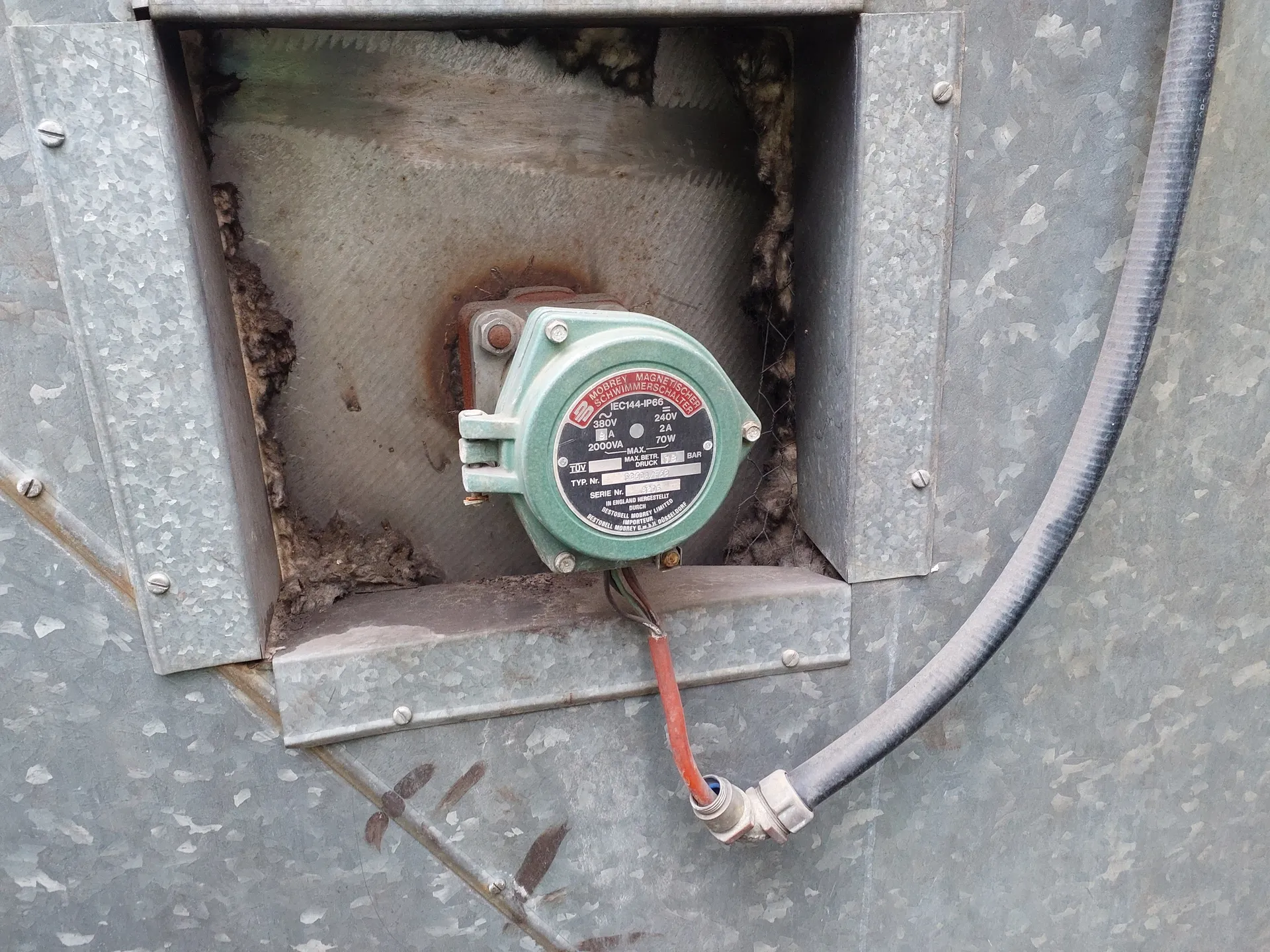 45.000 Liter Drucktank, isoliert horizontal