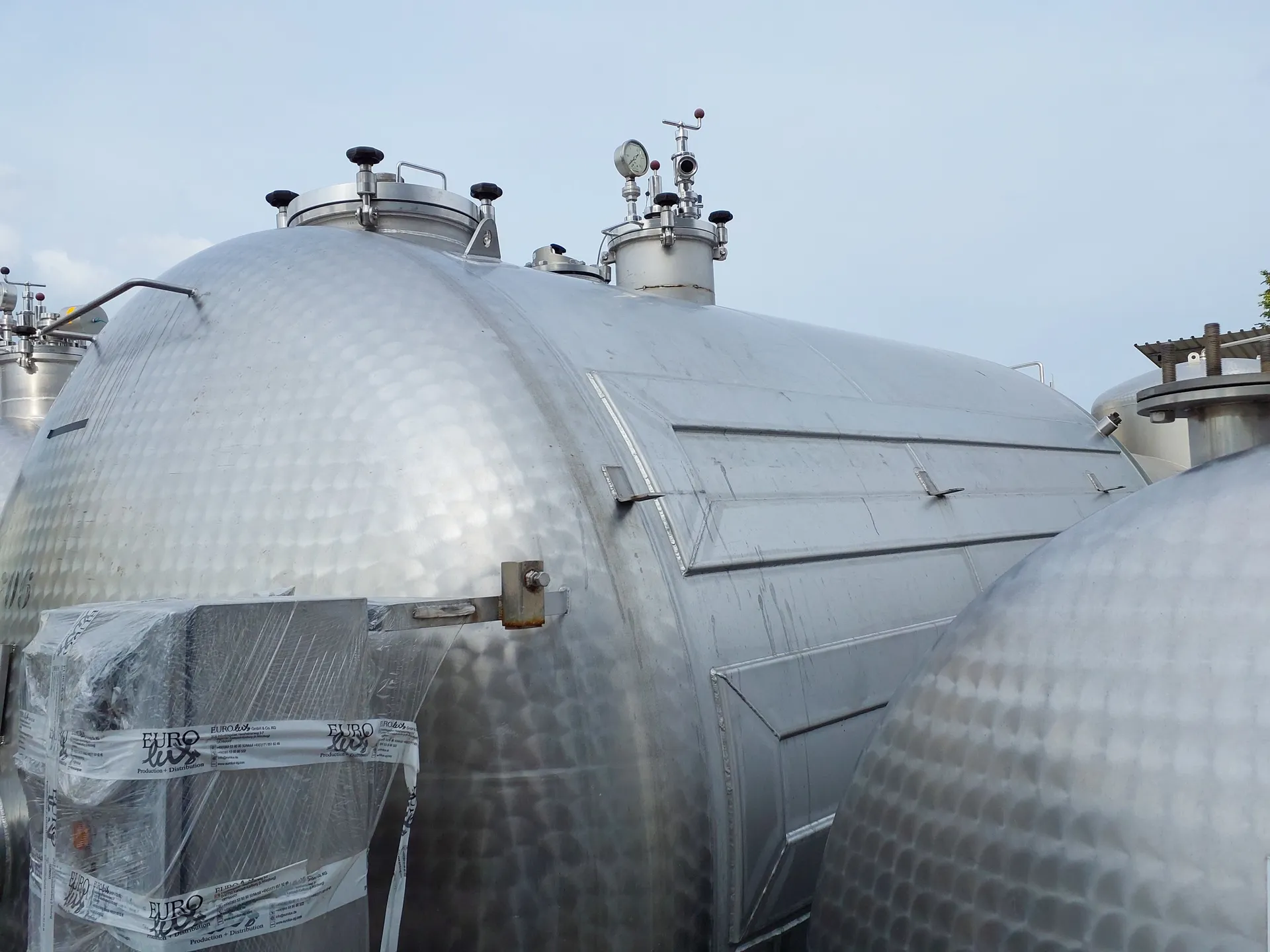 12.500 Liter Maischebehälter mit Kühlschlangen