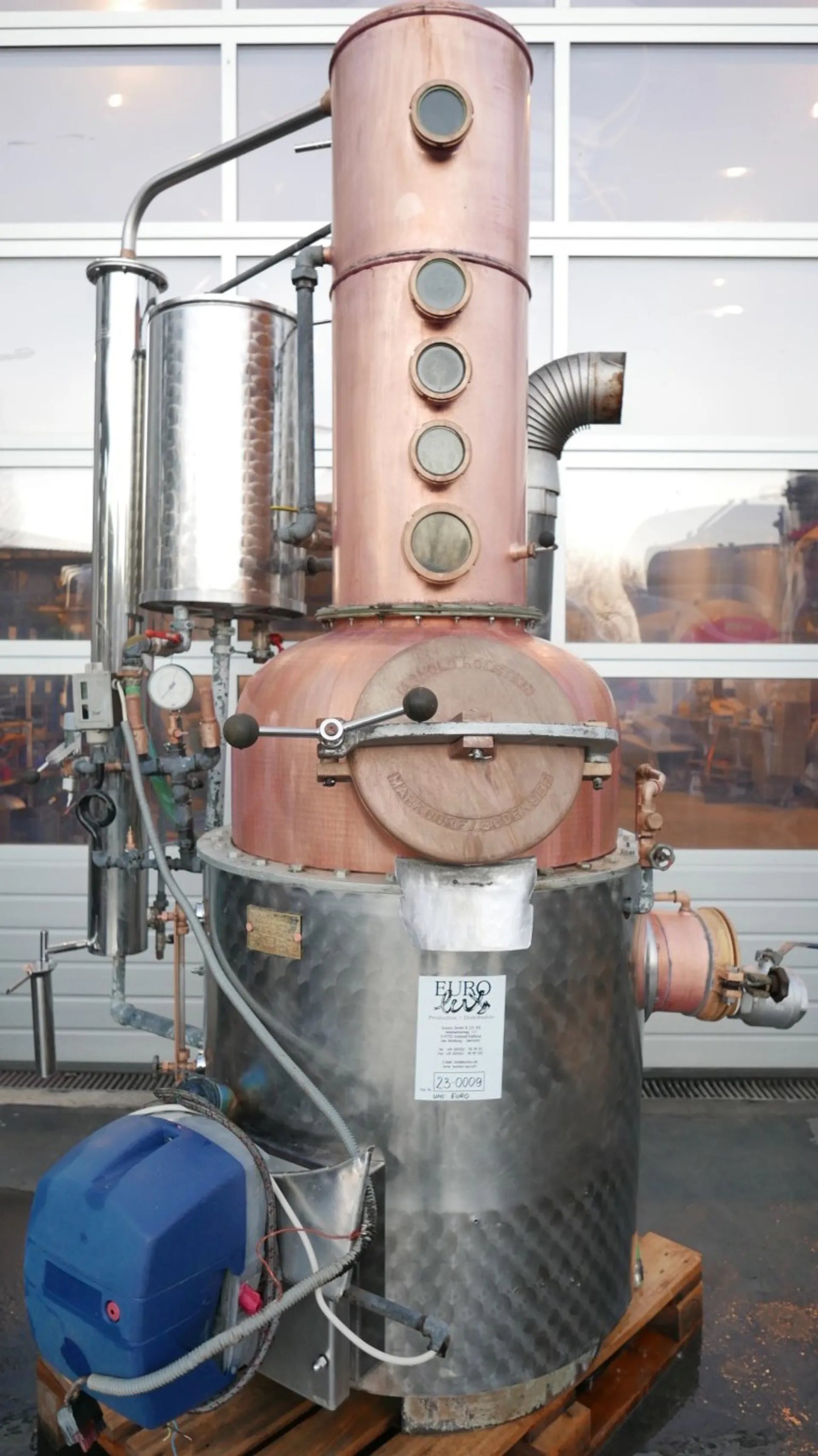 148 Liter Brennkolonne mit Brennkammer und Rührwerk HOLSTEIN