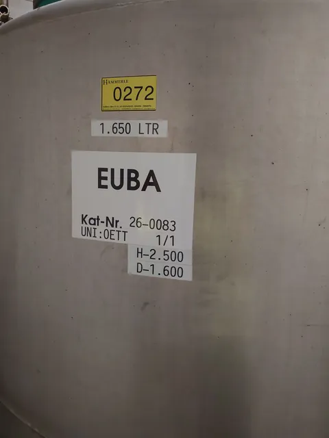 1.650 Liter  Jorns Lagertank mit Rührwerk