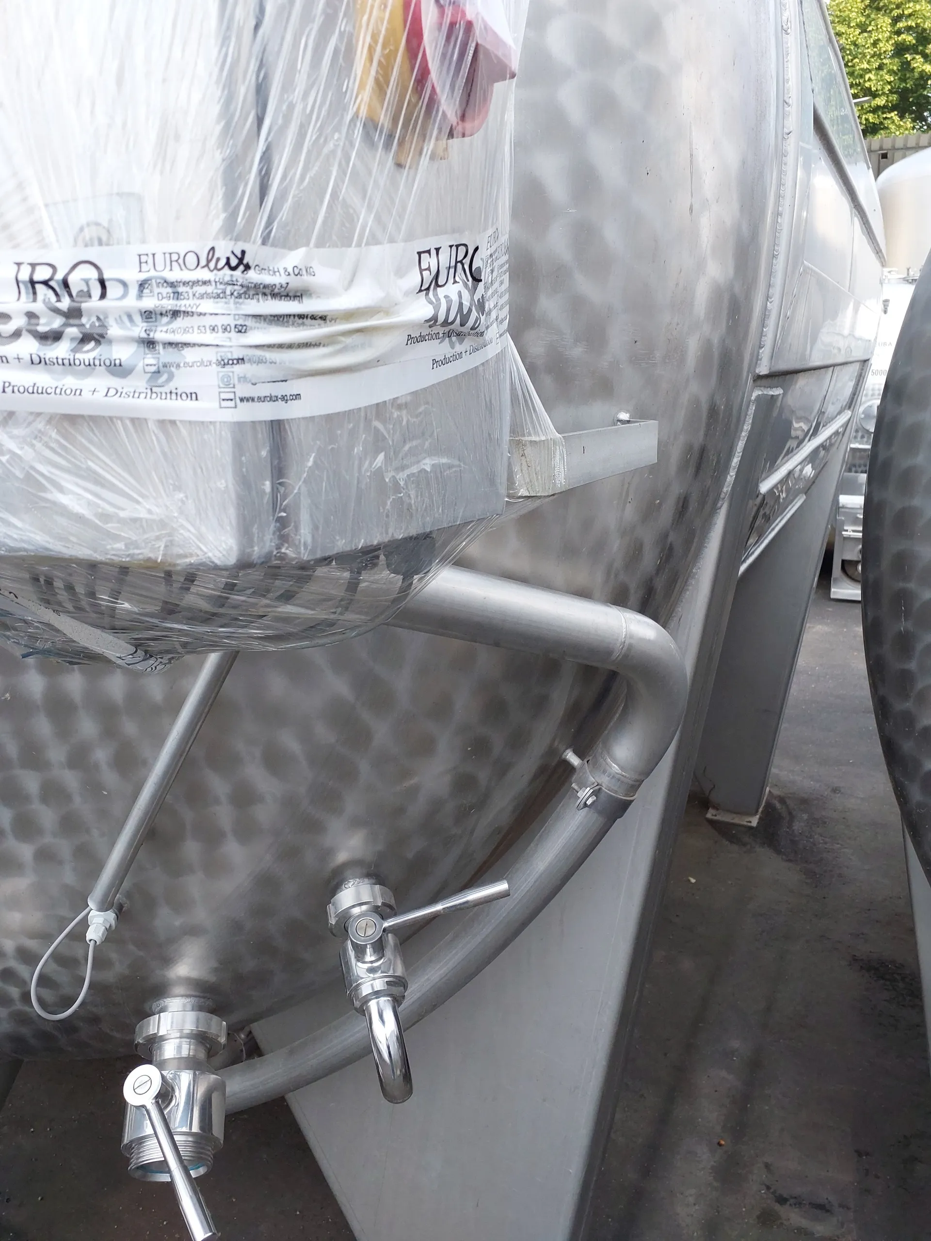 12.500 Liter Maischebehälter mit Kühlschlangen