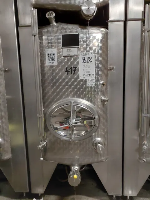 3.500 Liter  Weintank/ Lagertank Möschle,  kubisch mit Kühlmantel