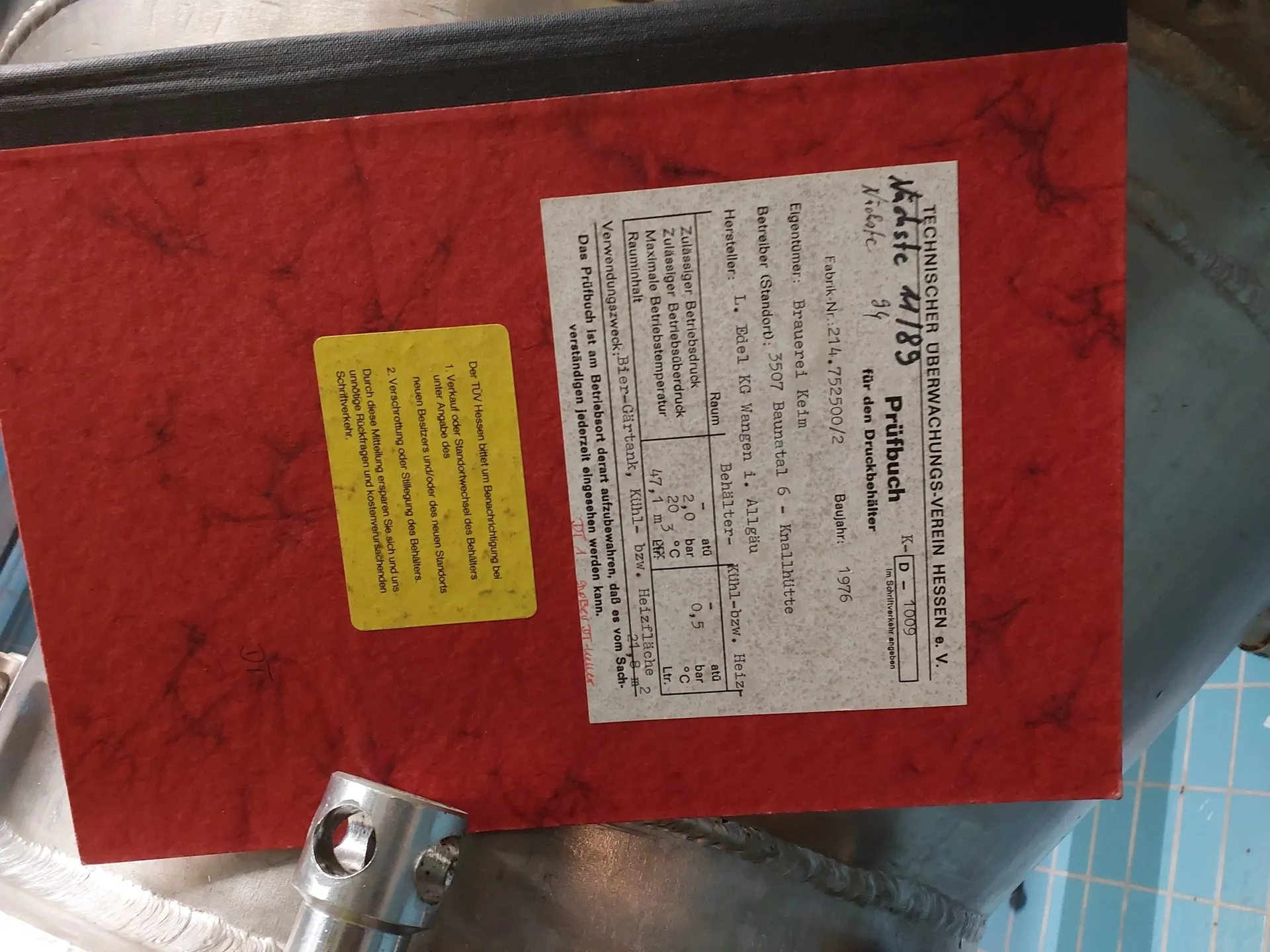 47100 Liter ZKG Tank/ Biertank EDEL