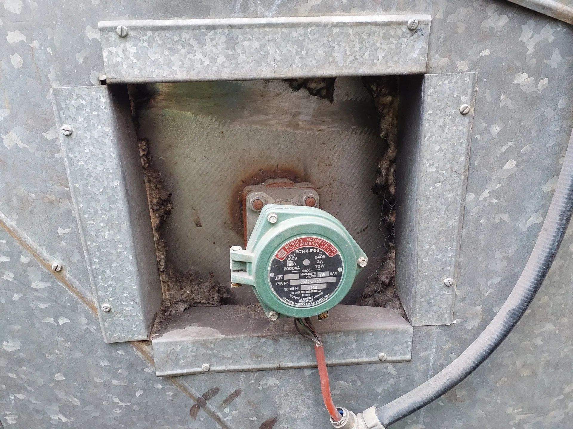 45.000 Liter Drucktank, isoliert horizontal