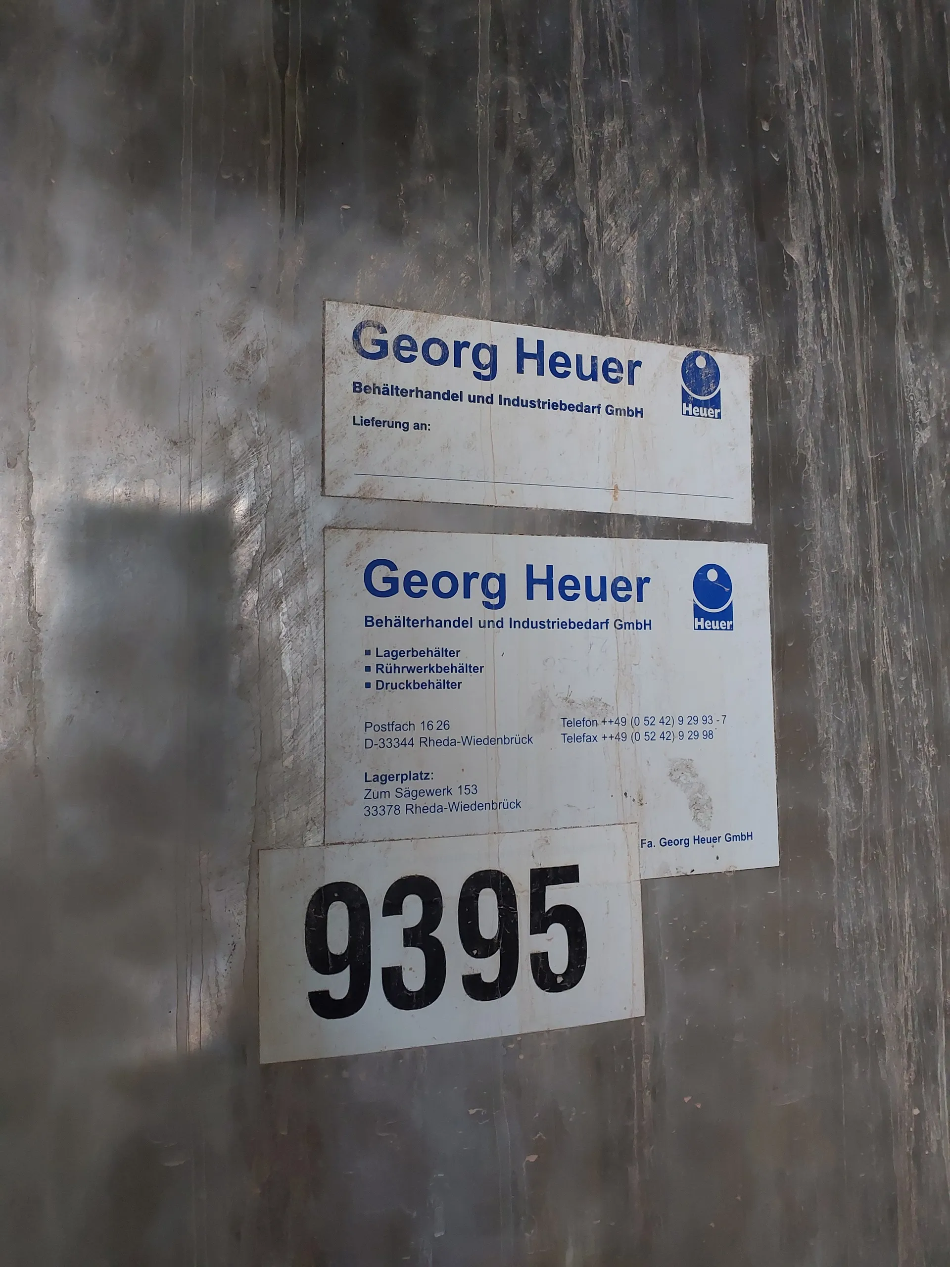 25.000 Liter RIEGER Lagertank