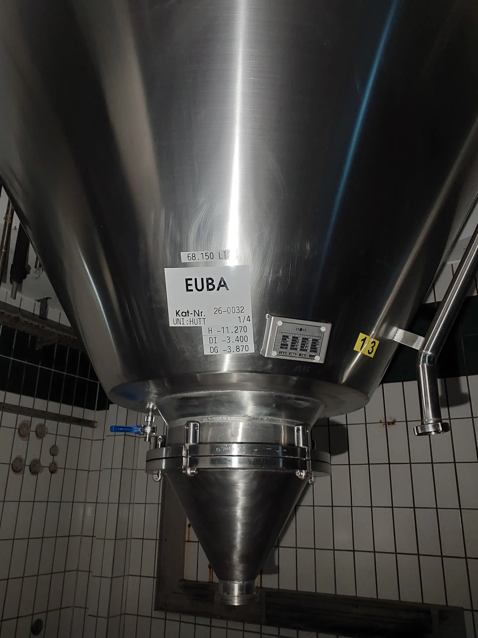 68150 Liter ZKG Tank/ Drucktank/ Lagertank GROSS mit Kühlmantel und Isolierung