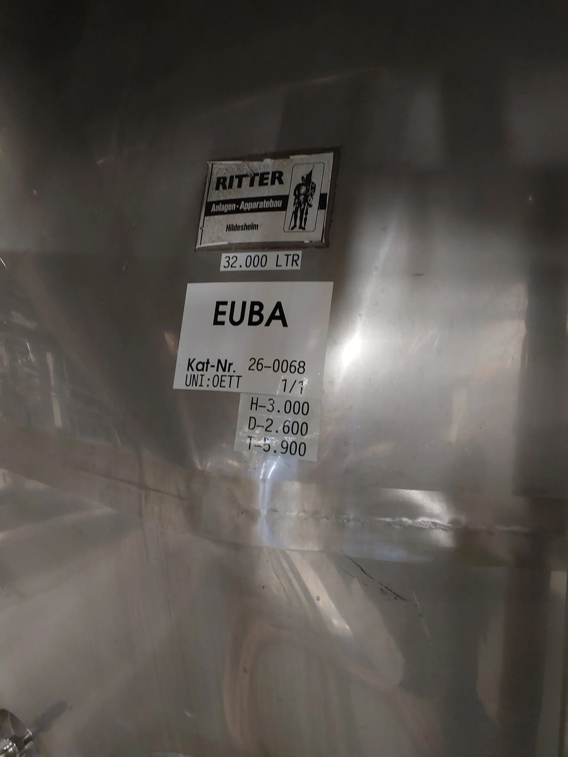 32.000 Liter Lagertank isoliert