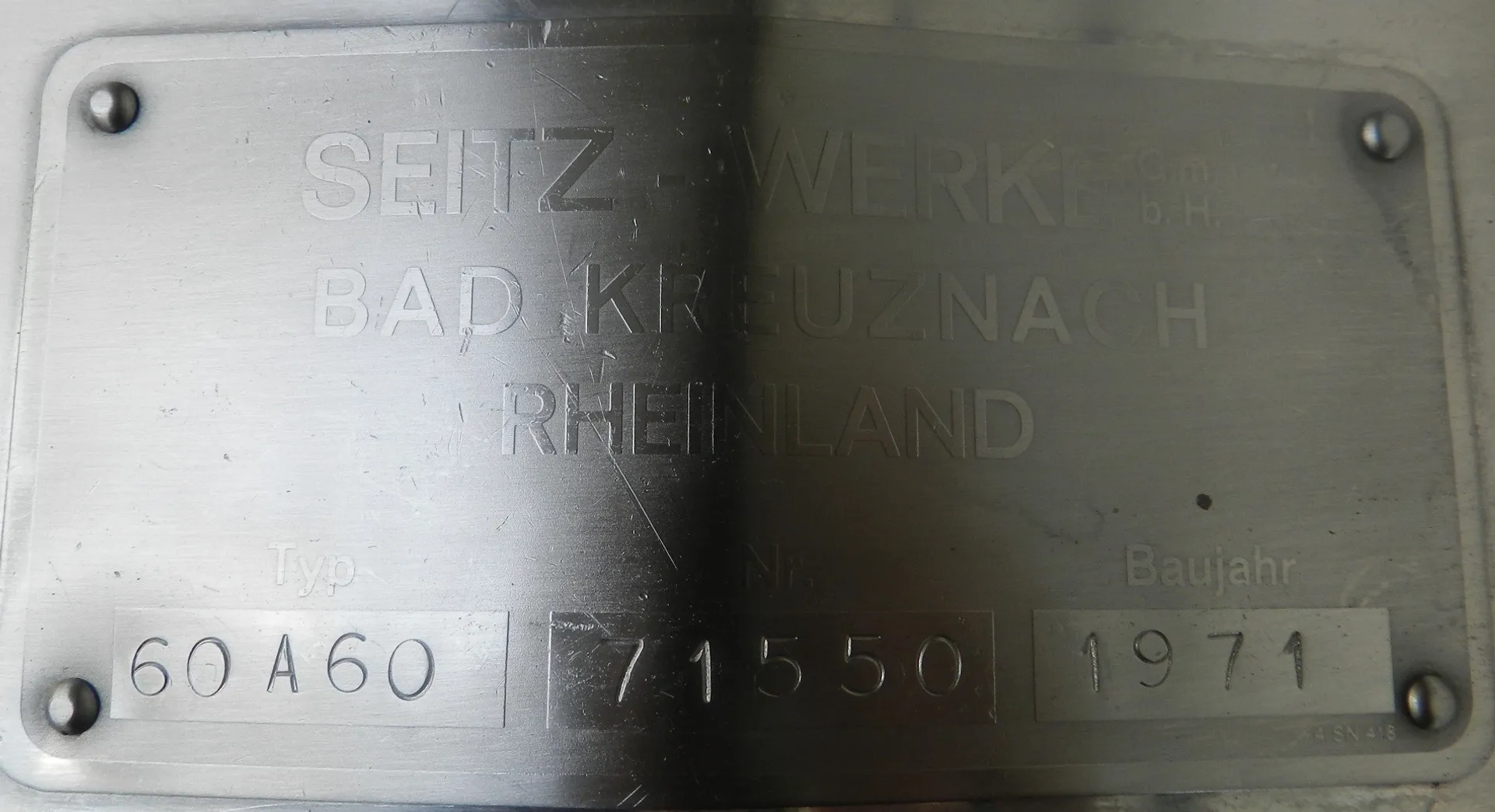 Plattenfilter SEITZ ORION 60 x 60