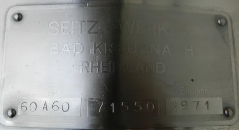 Plattenfilter SEITZ ORION 60 x 60