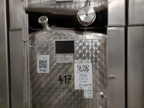 3.500 Liter  Weintank/ Lagertank Möschle,  kubisch mit Kühlmantel