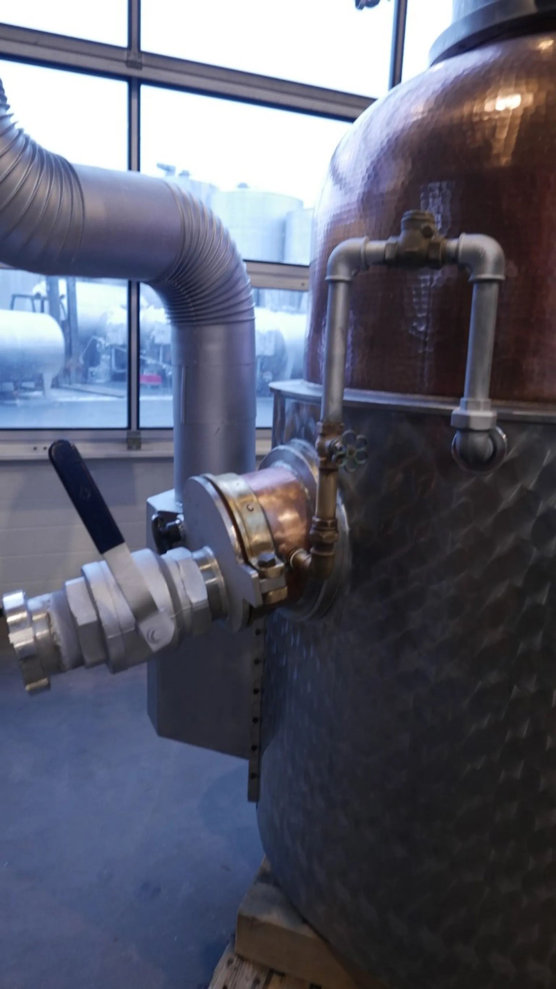 240 Liter Brennkolonne mit Brennkammer und Rührwerk