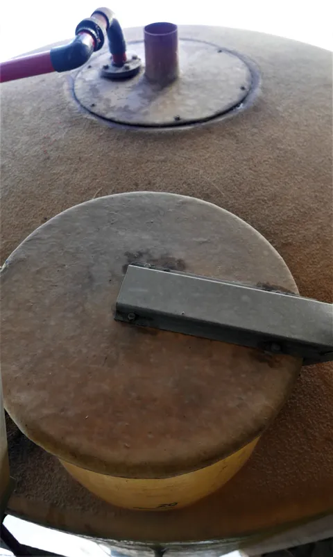 GFK Lagertank 21.000 Liter rund mit Flachboden