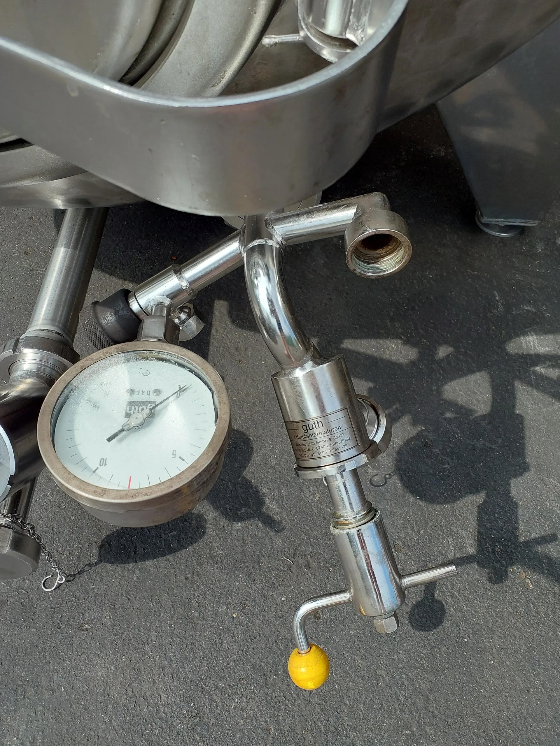 3.000 Liter 8 bar Drucktank in V2A