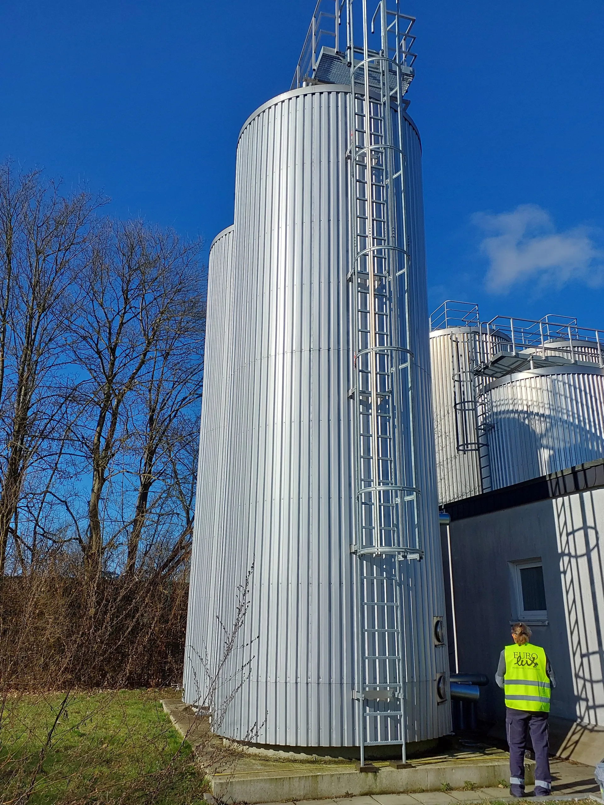 53700 Liter Brauwassertank mit Isolierung