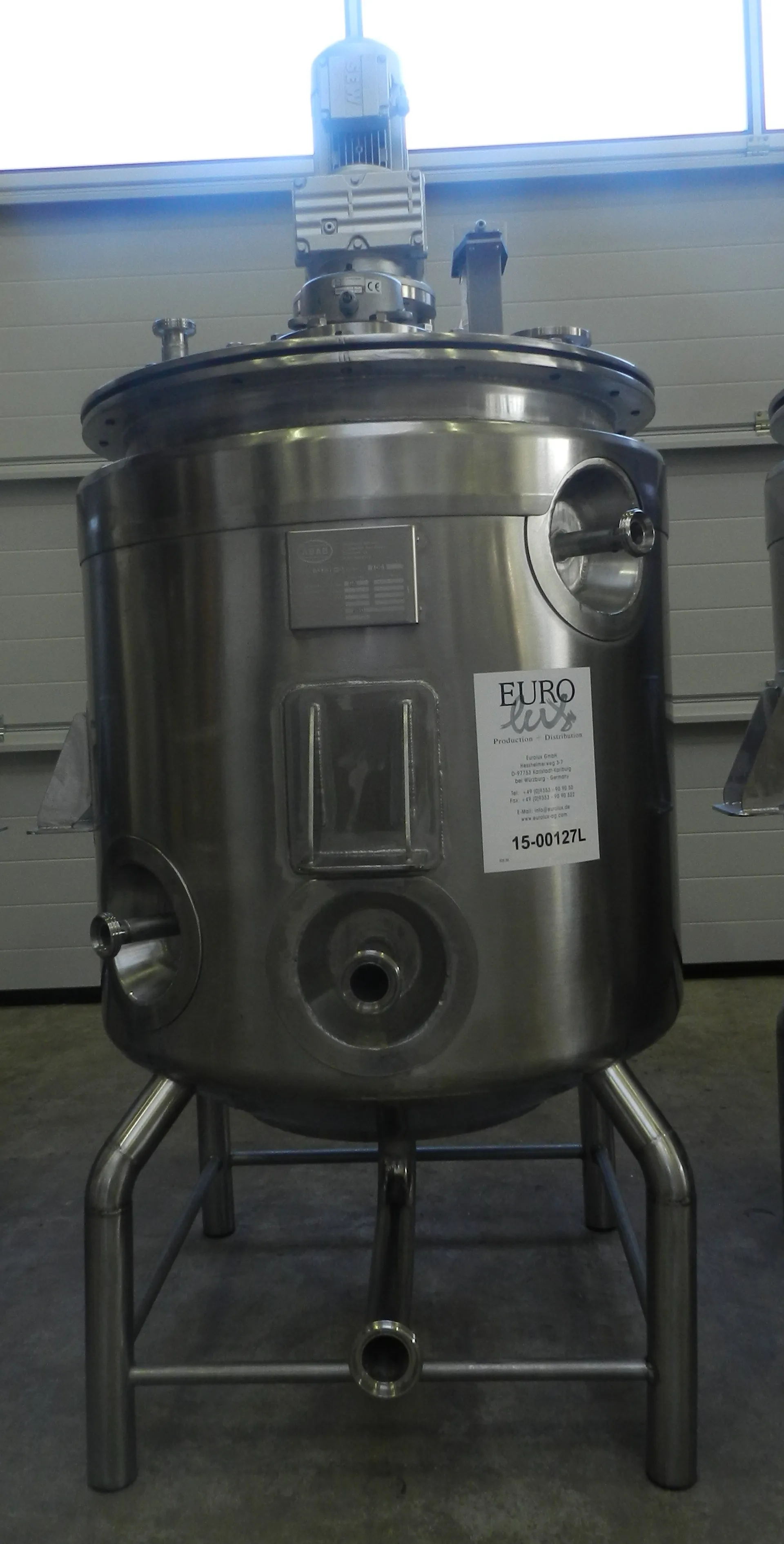 Mischtanks mit Isolierung / Drucktanks 250 Liter aus V2A 