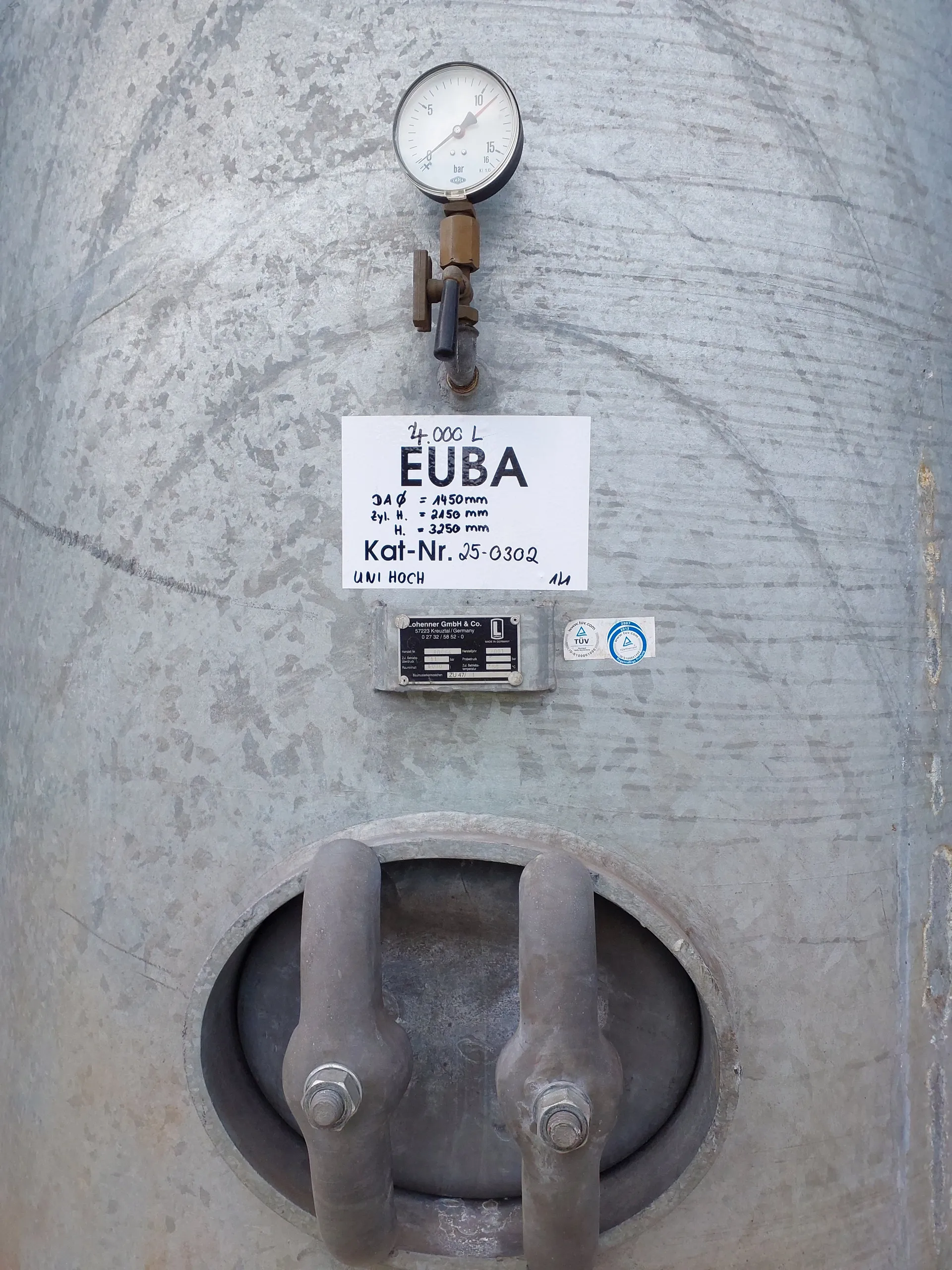 4.000 Liter Drucktank
