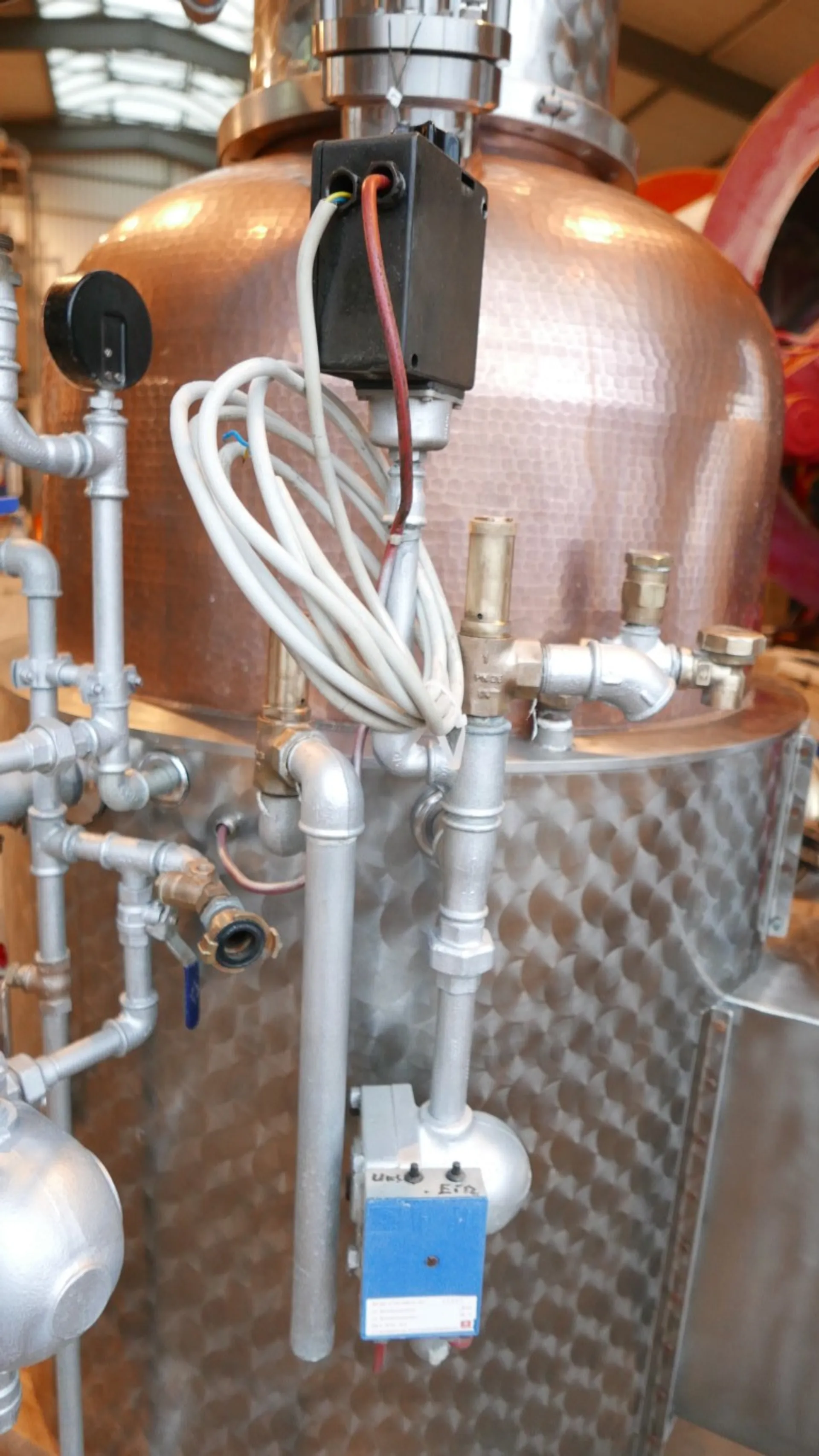 240 Liter Brennkolonne mit Brennkammer und Rührwerk
