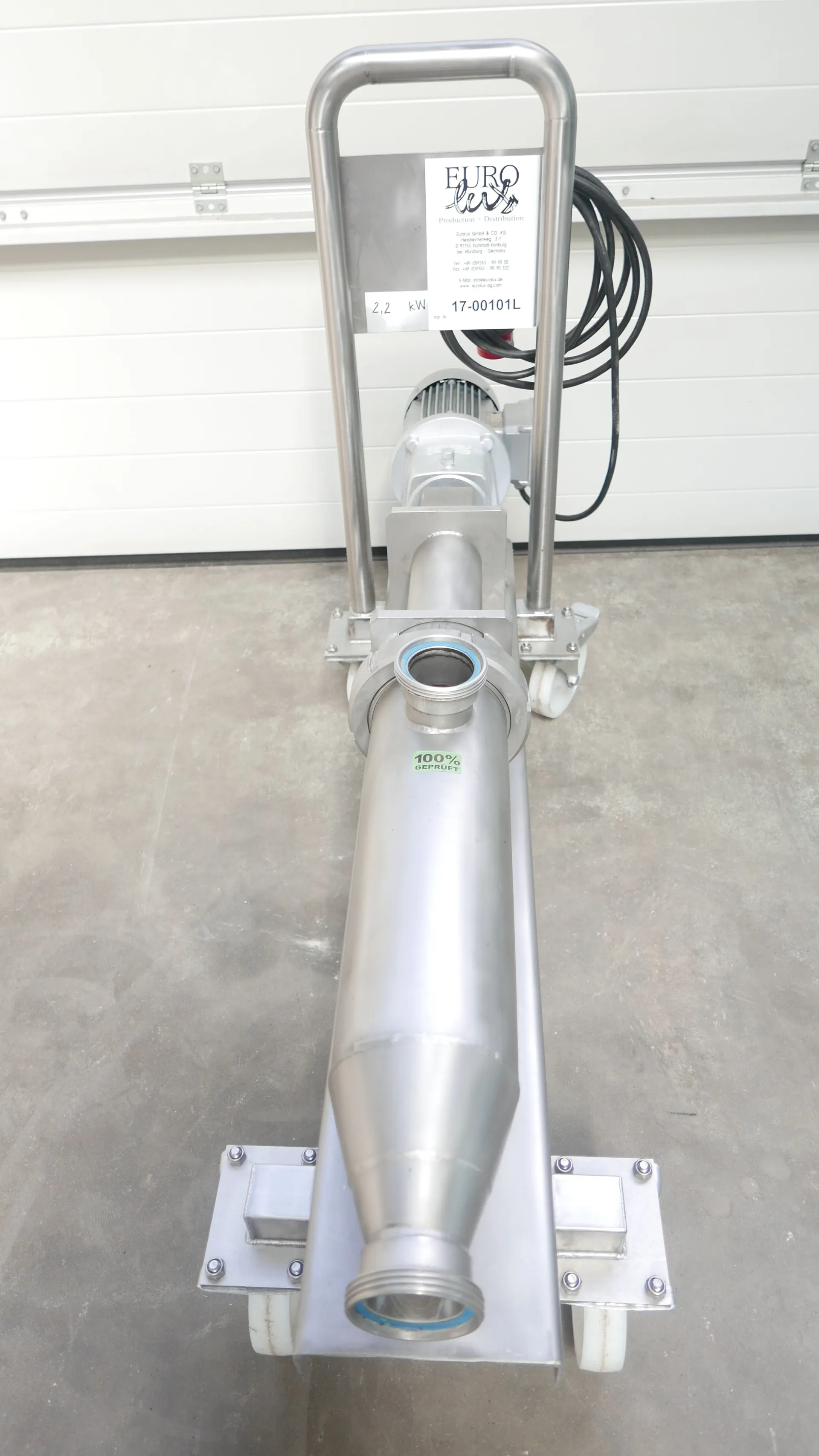 Excenterschneckenpumpe aus V2A 