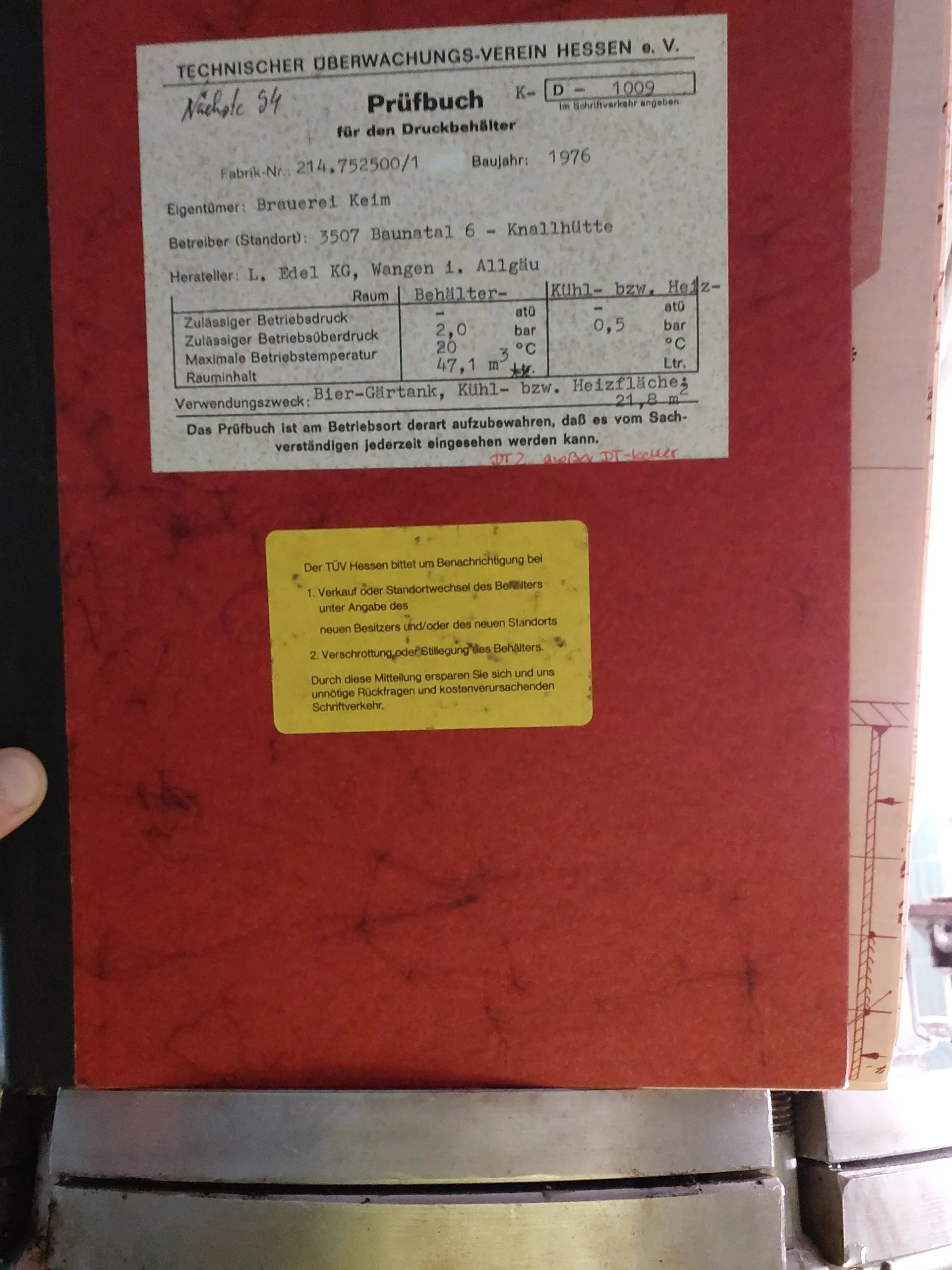 47100 Liter ZKG Tank/ Biertank EDEL