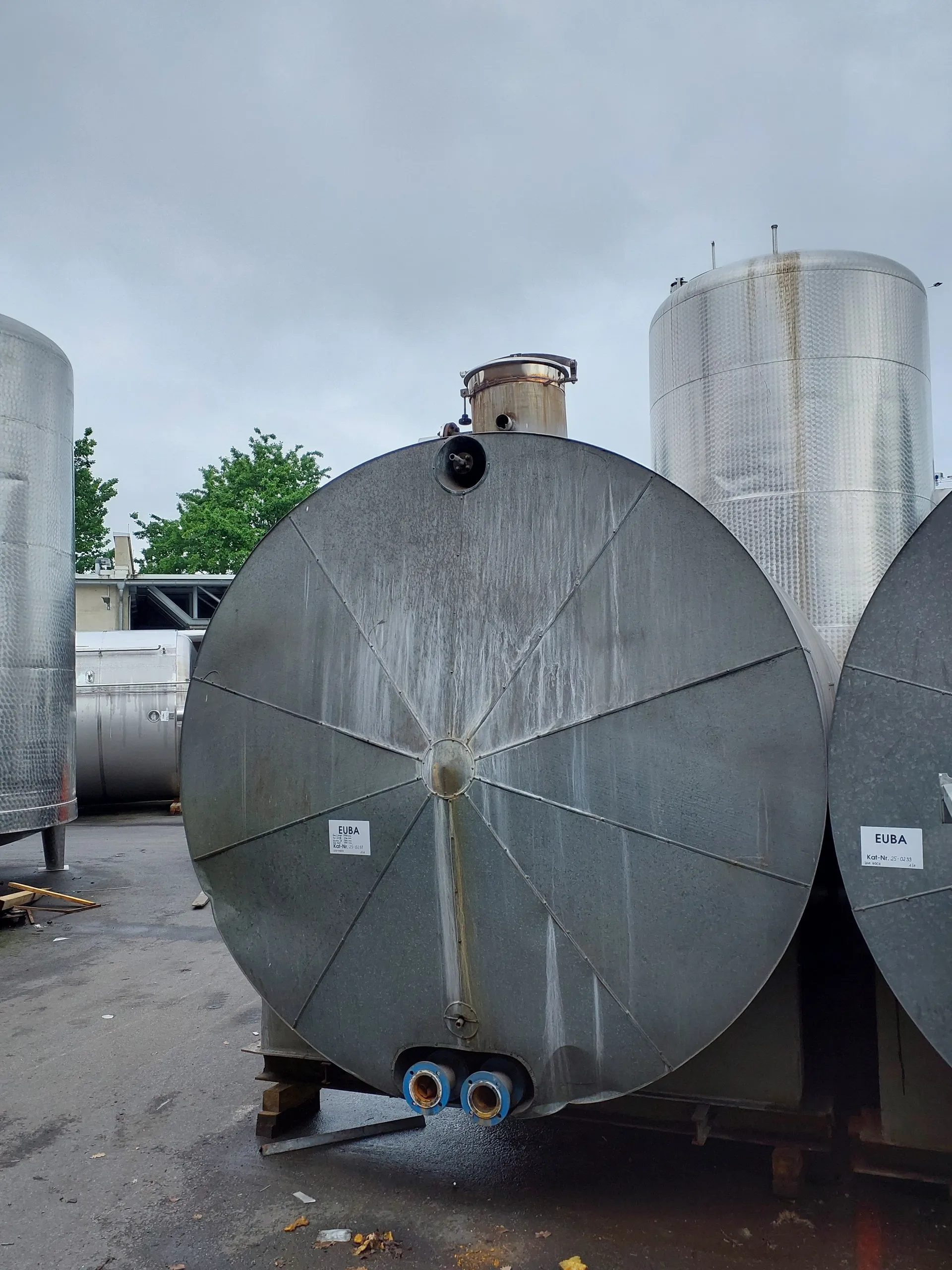 45.000 Liter Drucktank isoliert horizontal