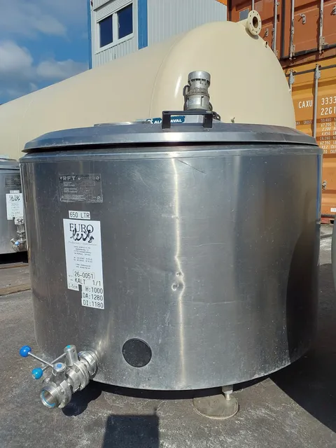 650 Liter Rühtwerkstank mit Isolierung
