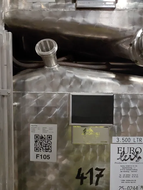 3.500 Liter  Weintank/ Lagertank Möschle,  kubisch mit Kühlmantel