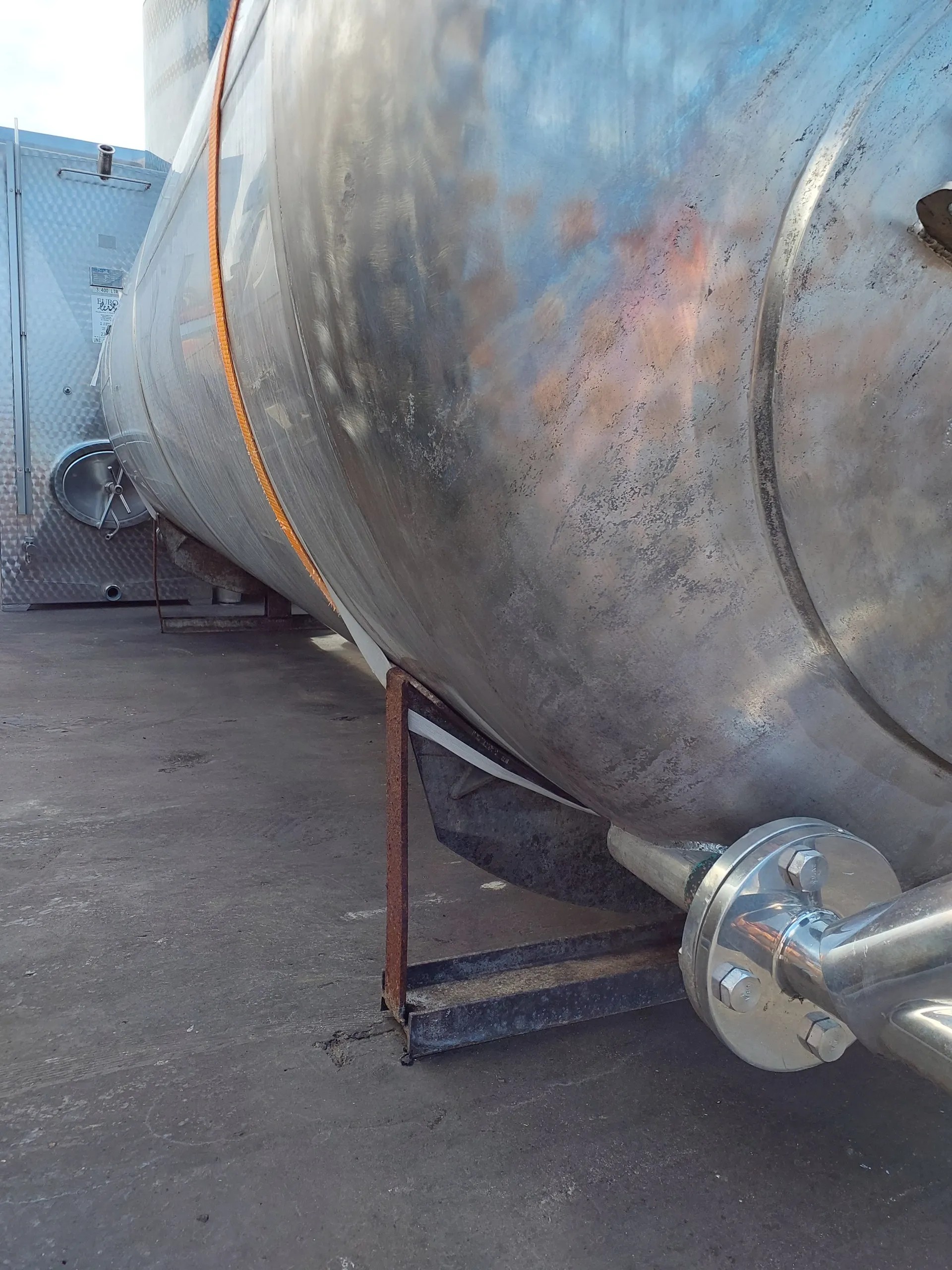 6.000 Liter 8 bar Drucktank in V2A