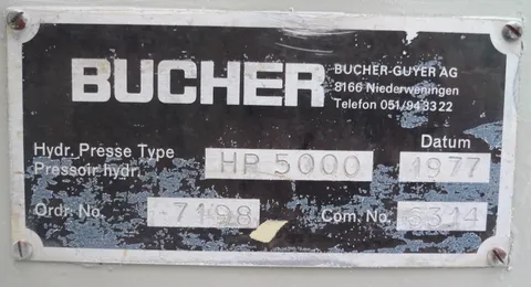 Bucher press 