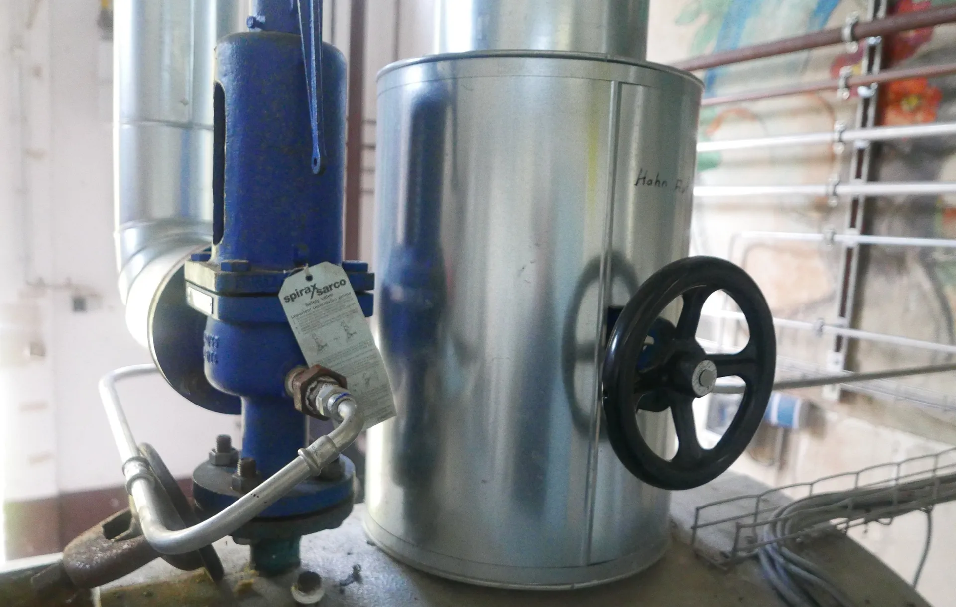 Dampferzeuger LOOS 500 kg/h mit Edelstahlkamin und Speisewasserbehälter 250 Liter, 1 bar Betriebsdruck