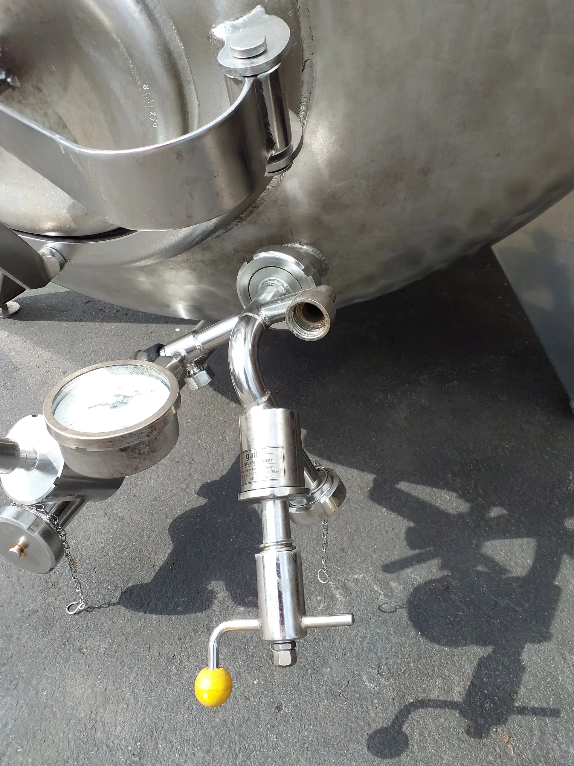 3.000 Liter 8 bar Drucktank in V2A