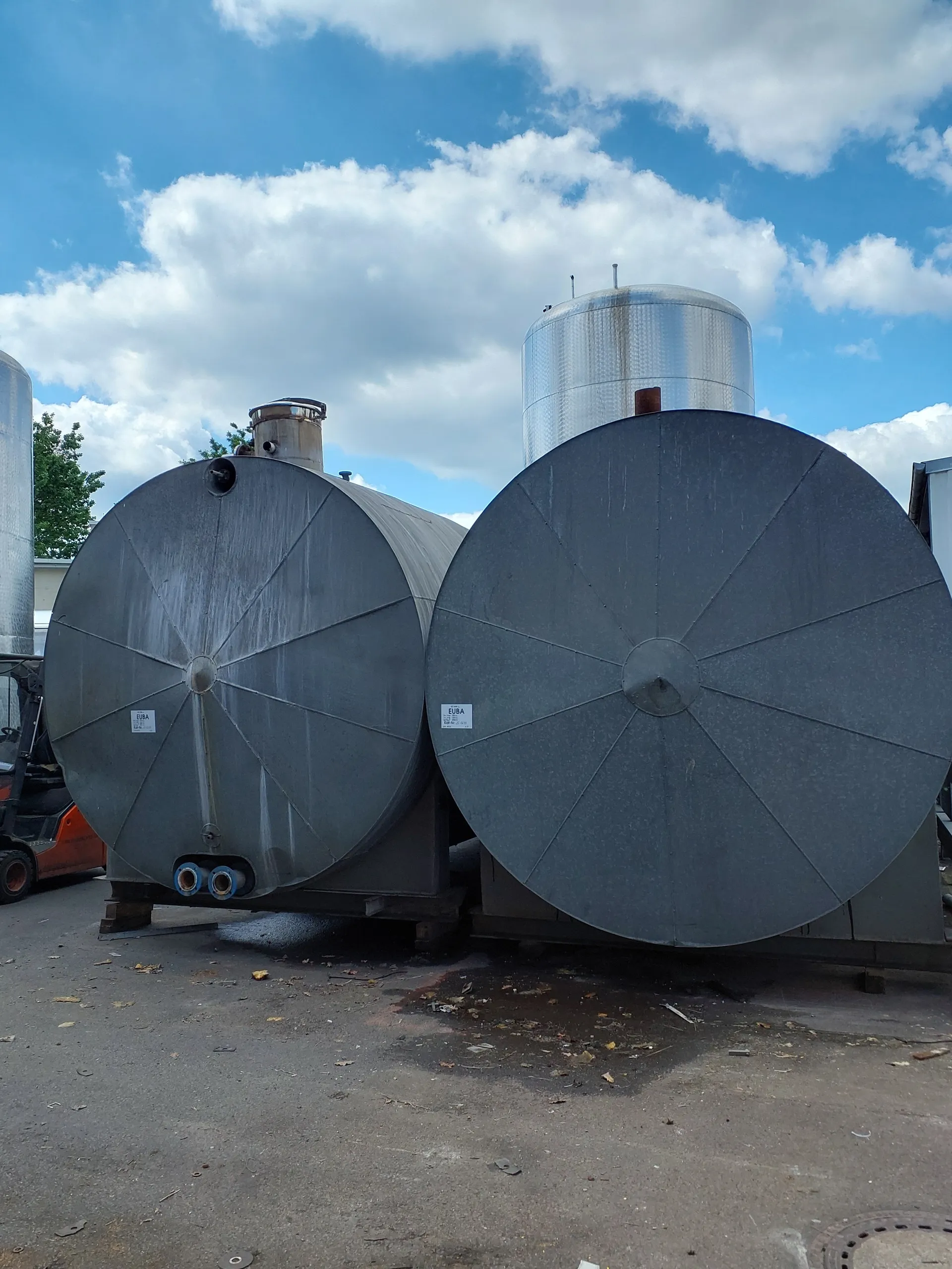 45.000 Liter Drucktank, isoliert horizontal