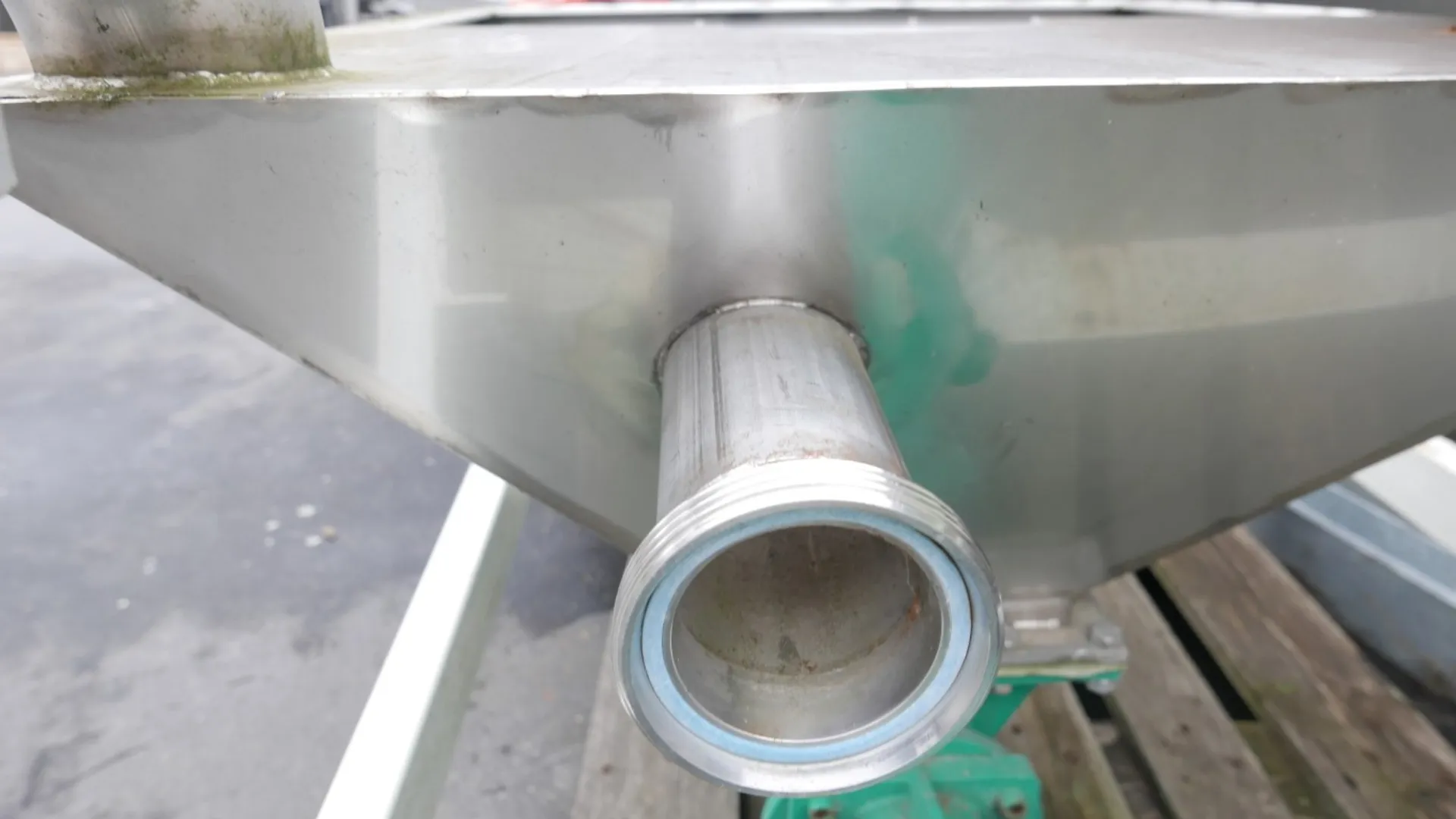 Pumpe KIESEL SP6 mit Trichter und Förderschnecke und Rotor/Stator