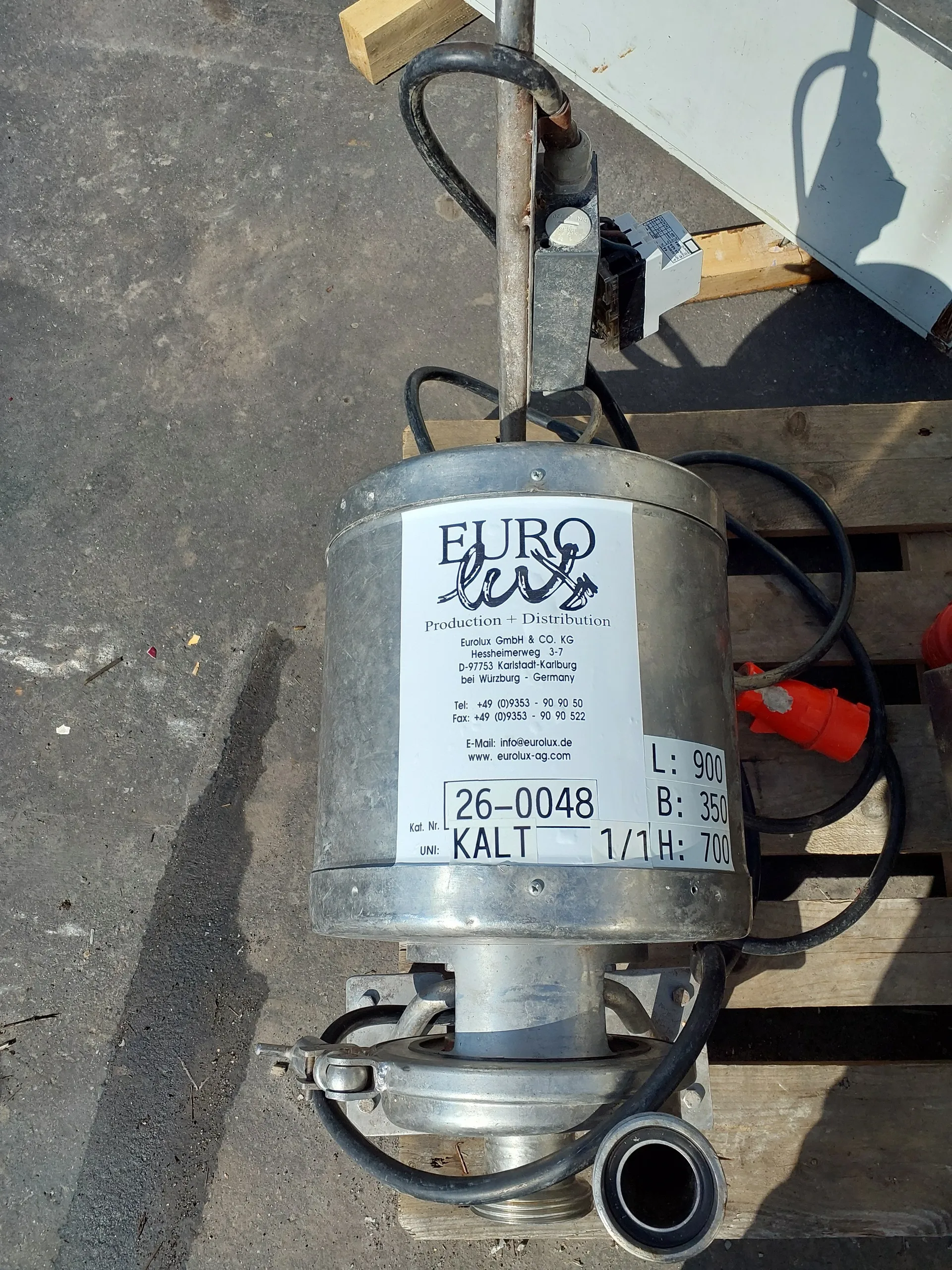 Pumpe mit Eingang DN50/ Ausgang DN40