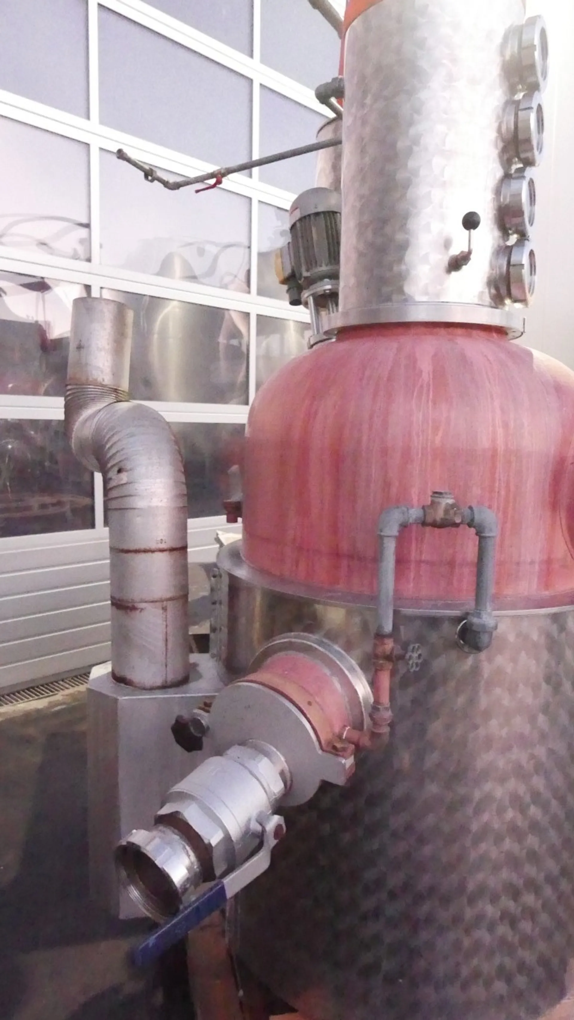 240 Liter Brennkolonne mit Brennkammer und Rührwerk