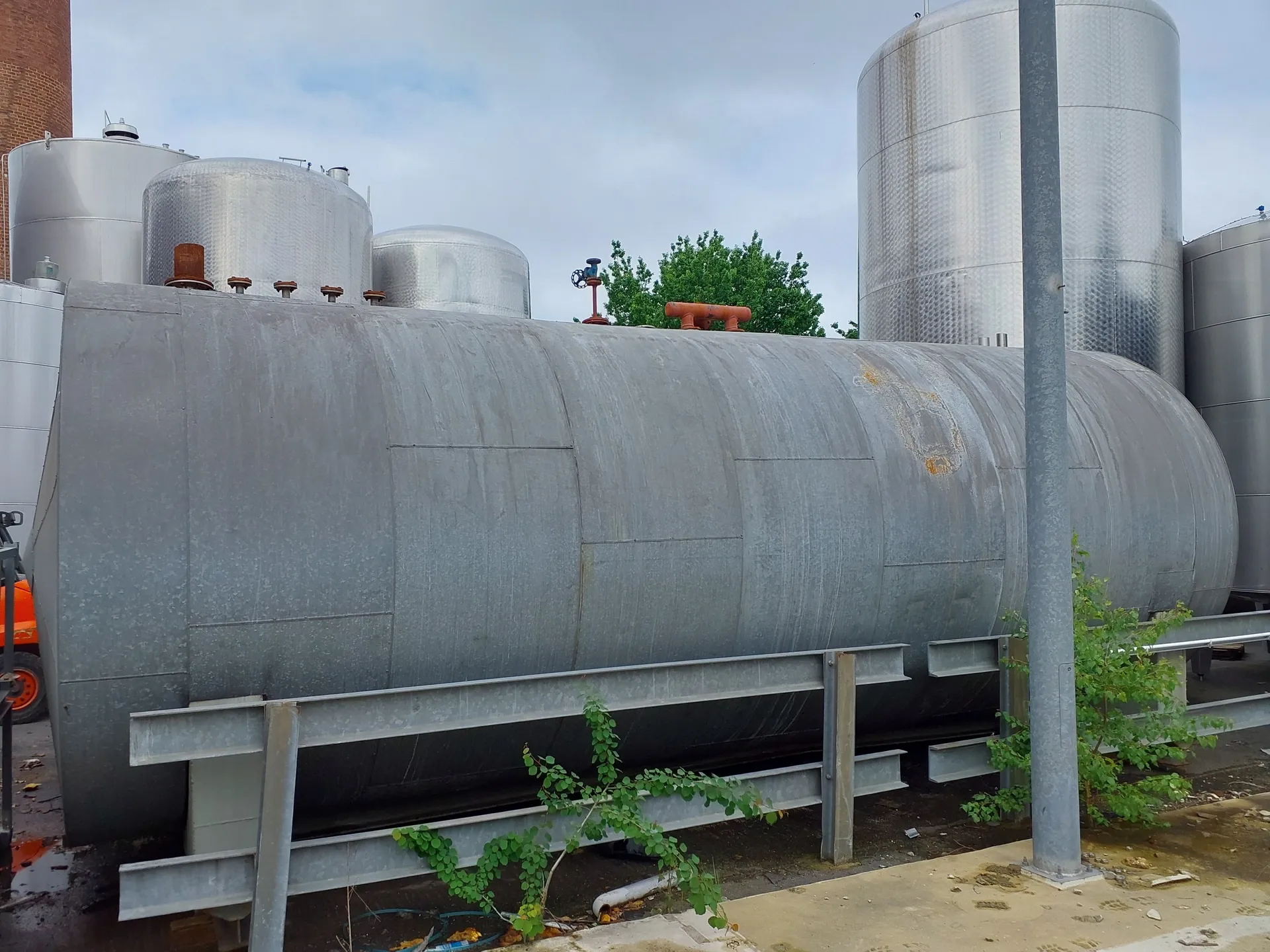 45.000 Liter Drucktank, isoliert horizontal