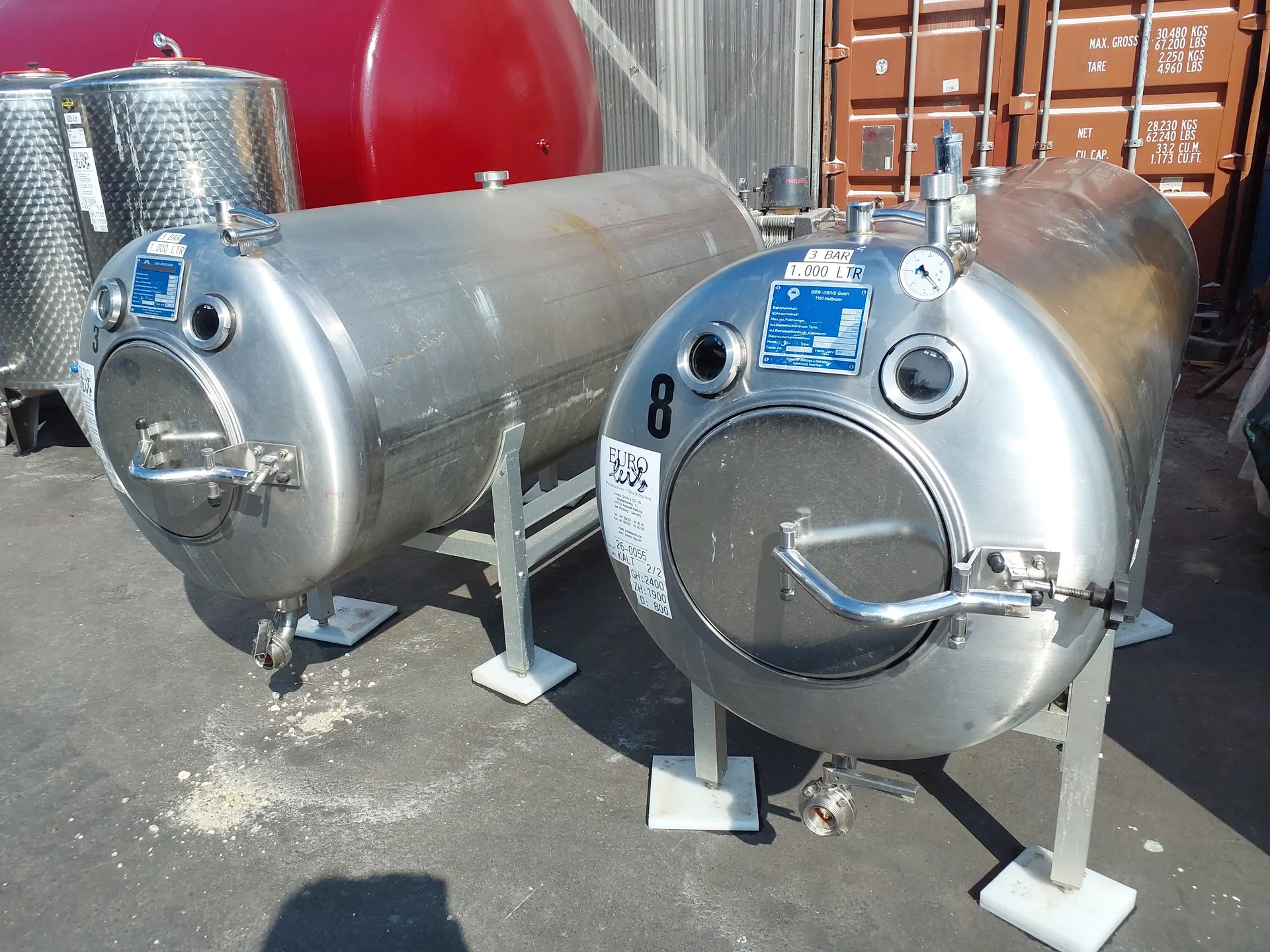 1.000 Liter Drucktank 3 bar