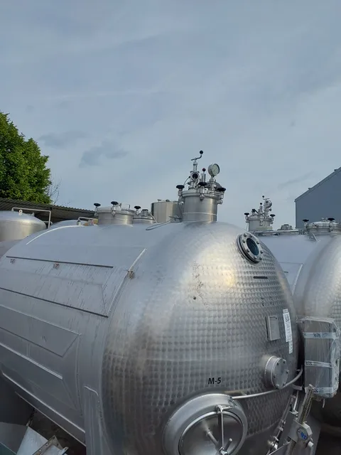 10.500 Liter Maischebehälter mit Kühlschlangen
