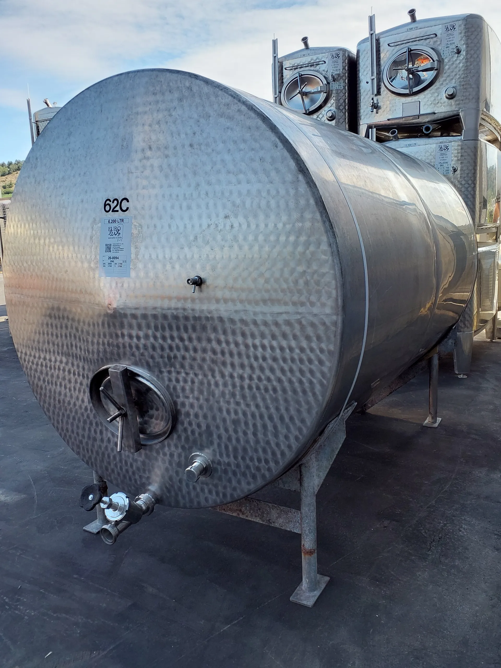 6.200 Liter Lagertank in V2A