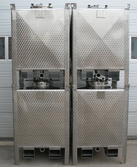 1200 Liter Eurolux Edelstahltank, Transporttank, drucklos  aus V2A