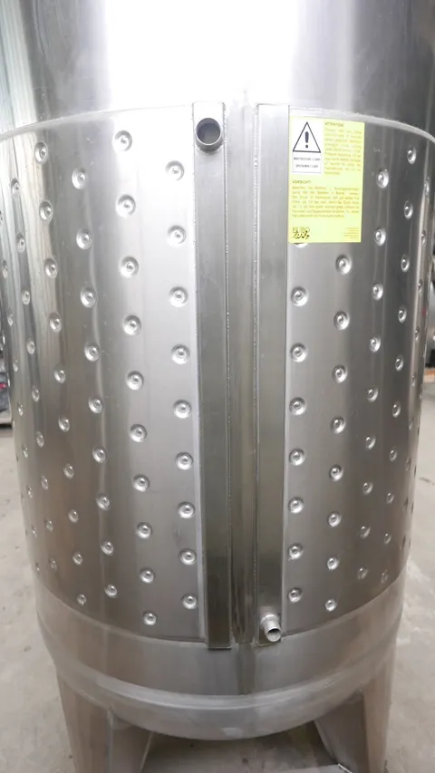 1500 liters Storage Tanks / Pressure Tanks / Beer Tanks in V2A with cooling jacket