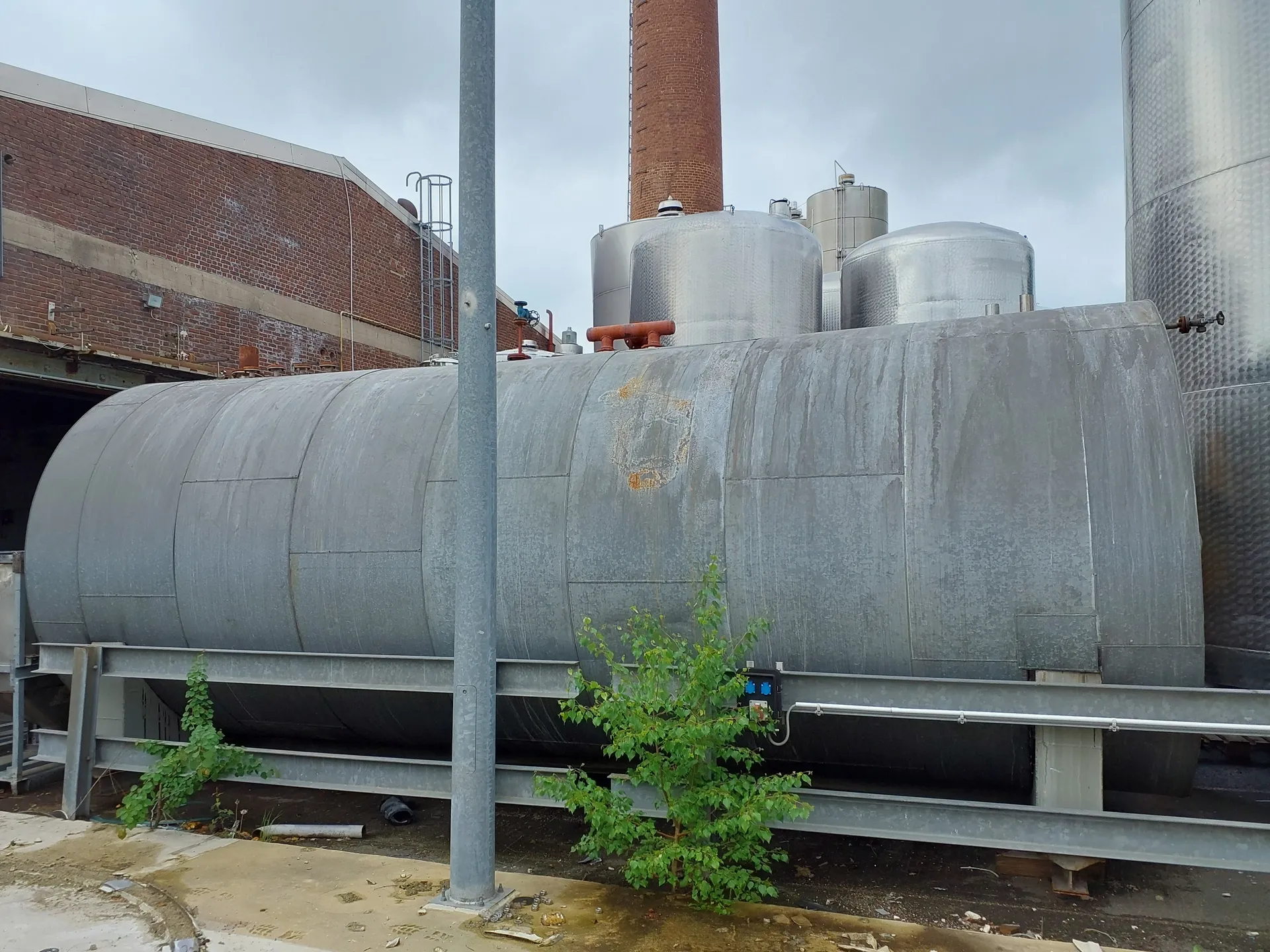 45.000 Liter Drucktank, isoliert horizontal