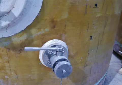 GFK Lagertank 30.000 Liter Inhalt rund mit Flachboden