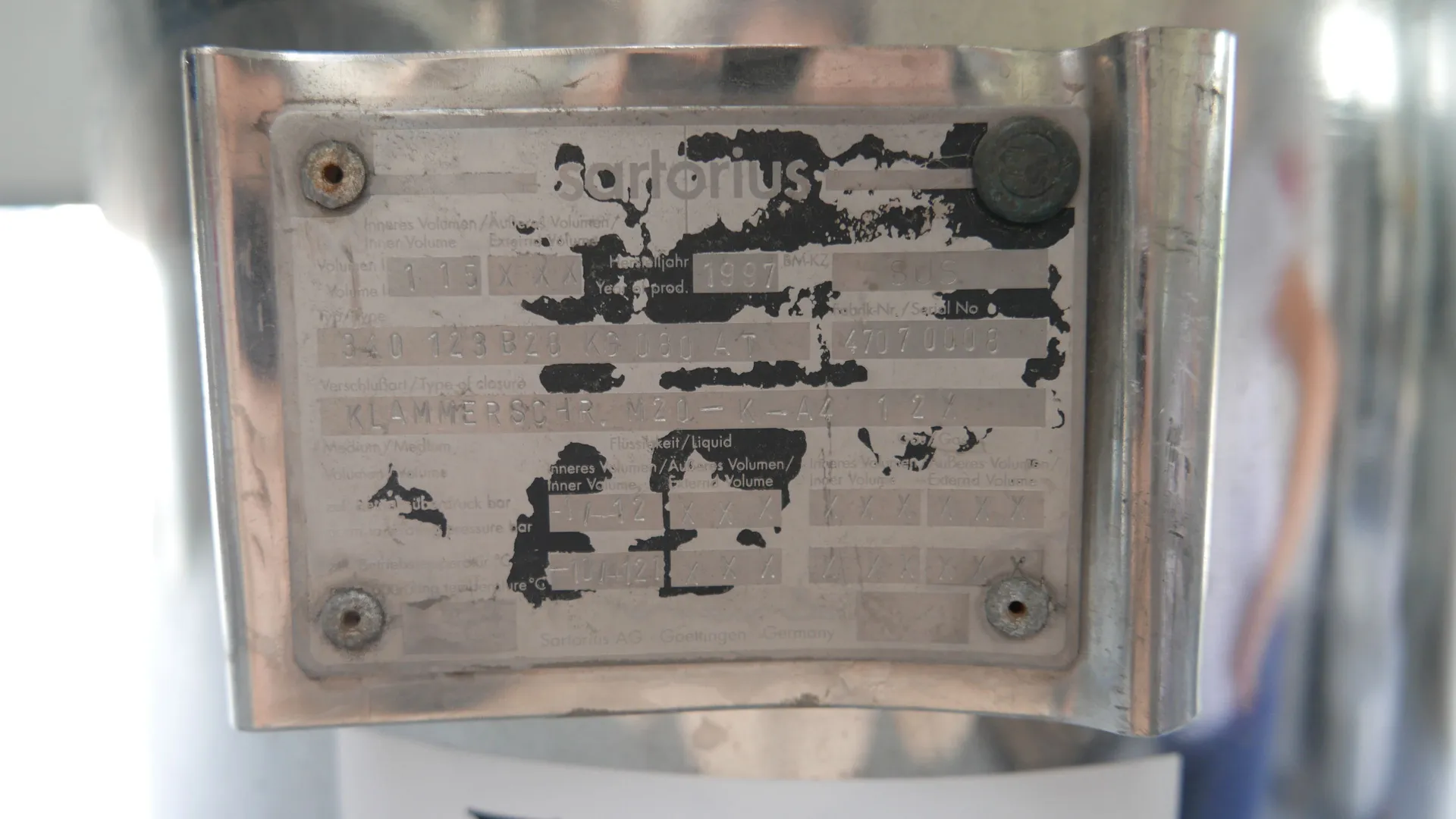 Sartorius Filter für 13 Kerzen, Kerzenfilter, Sterilfilter