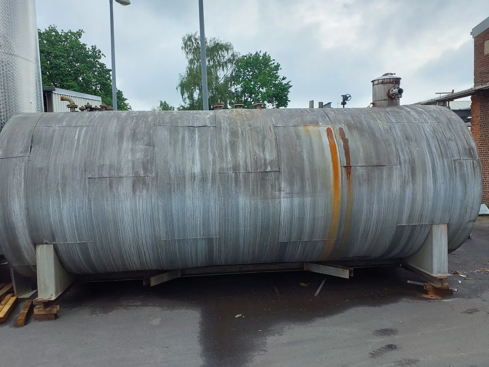 45.000 Liter Drucktank, isoliert, horizontal