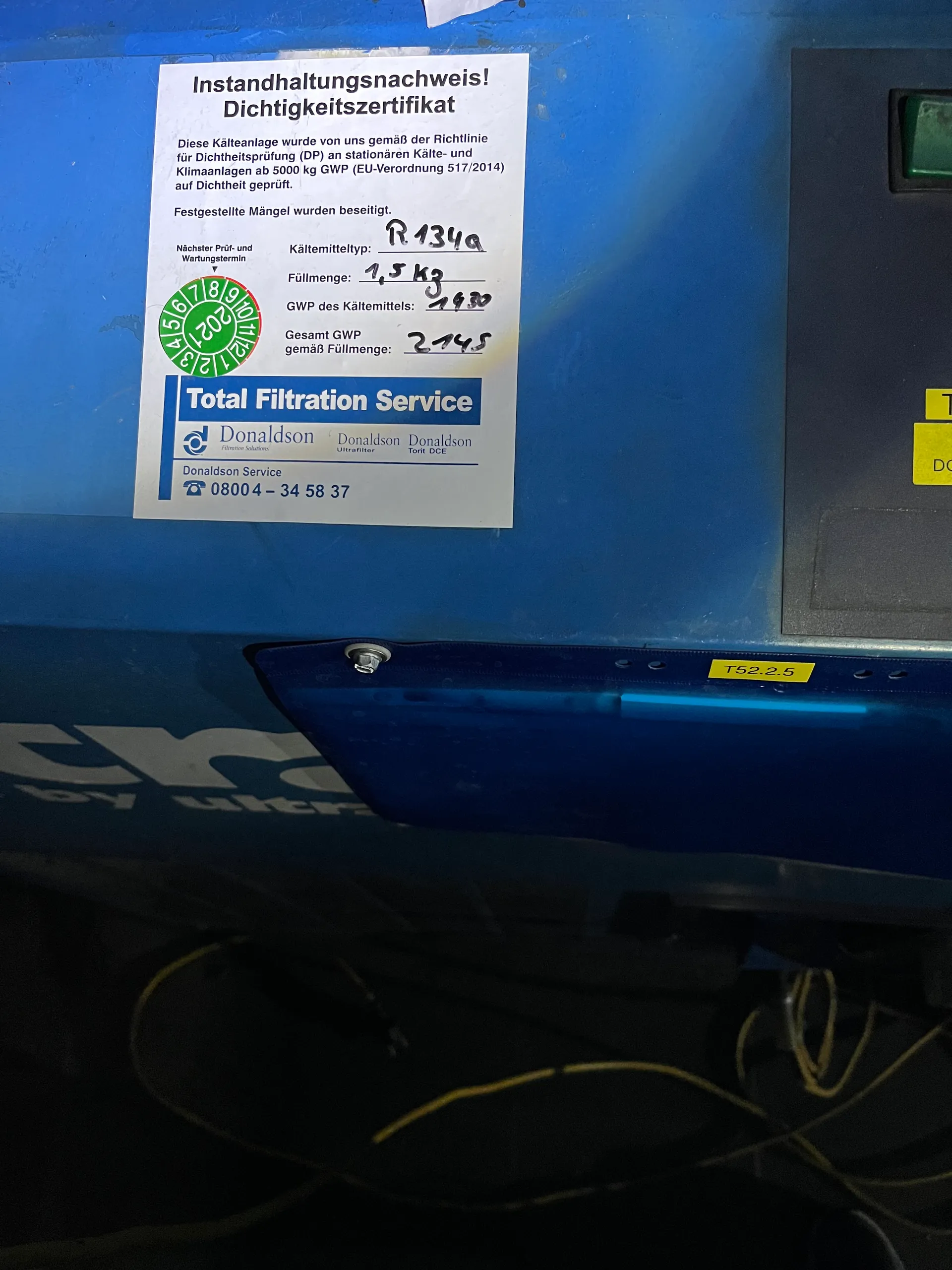 25-0170EUBA Trockner Typ SD 085W Typ 419